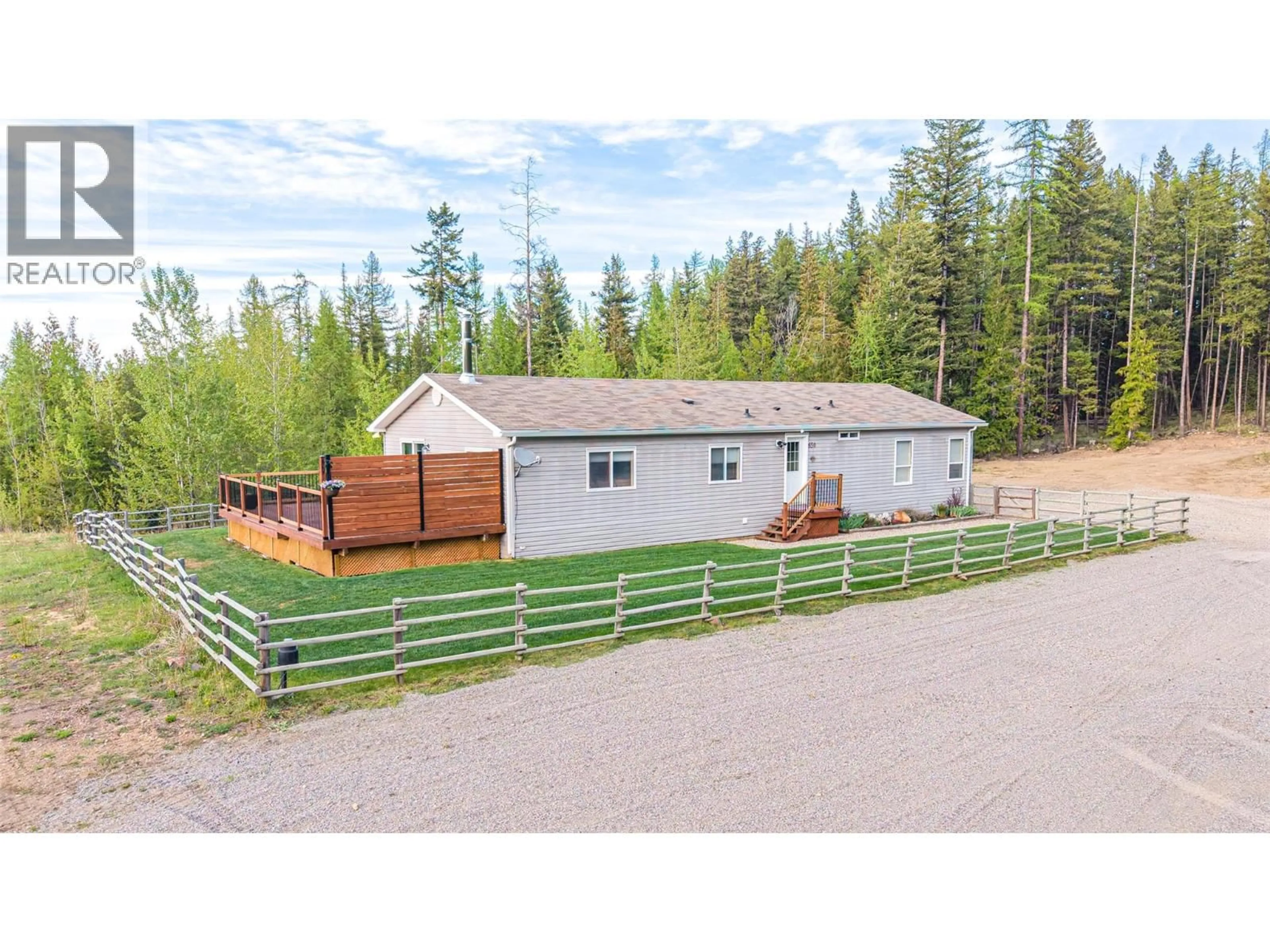A pic from outside/outdoor area/front of a property/back of a property/a pic from drone, unknown for 650 BLUENOSE ROAD, Vernon British Columbia V1B3E7