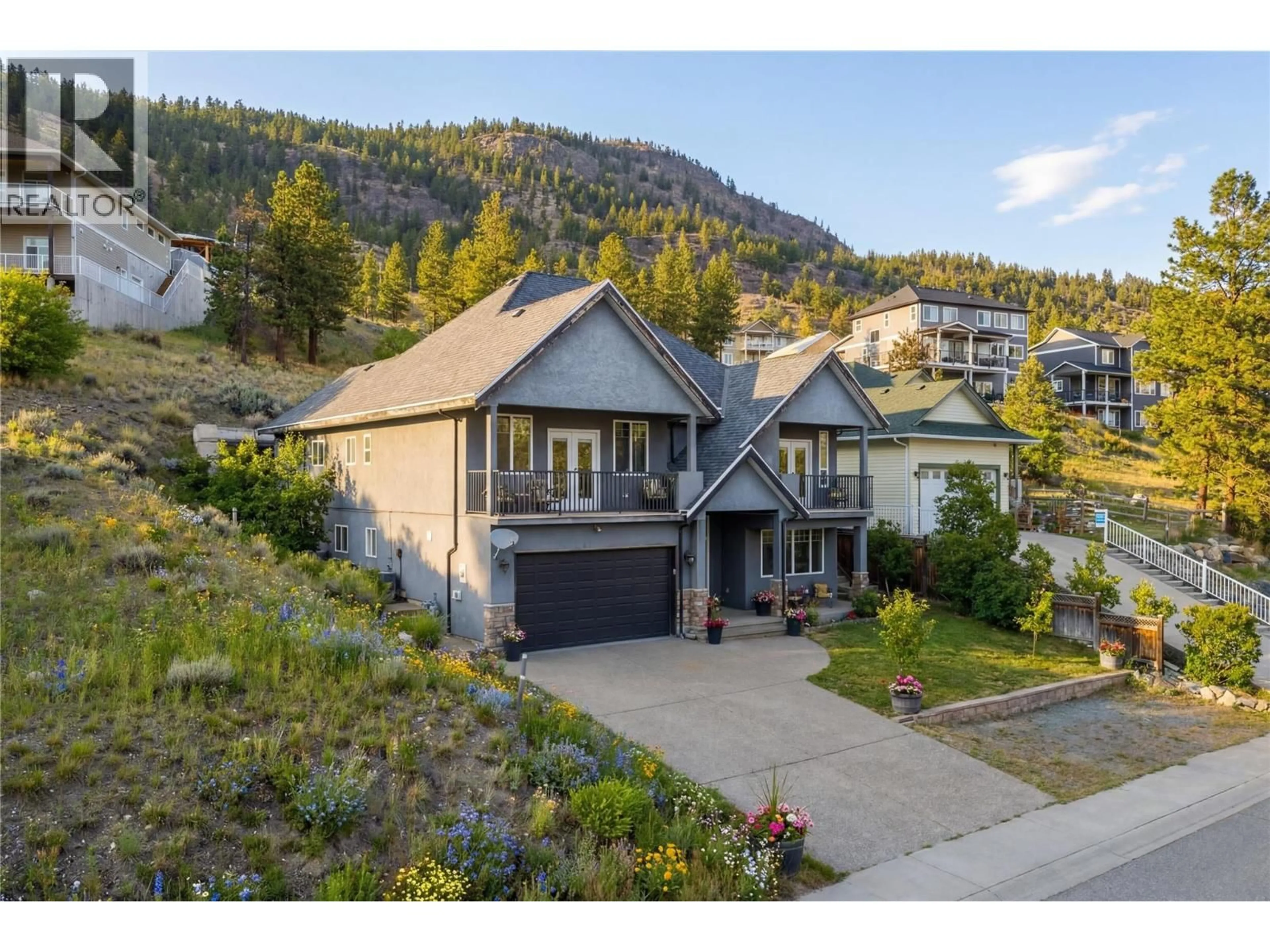 A pic from outside/outdoor area/front of a property/back of a property/a pic from drone, mountain view for 2709 GRANDVIEW HEIGHTS ROAD, Merritt British Columbia V1k0B1