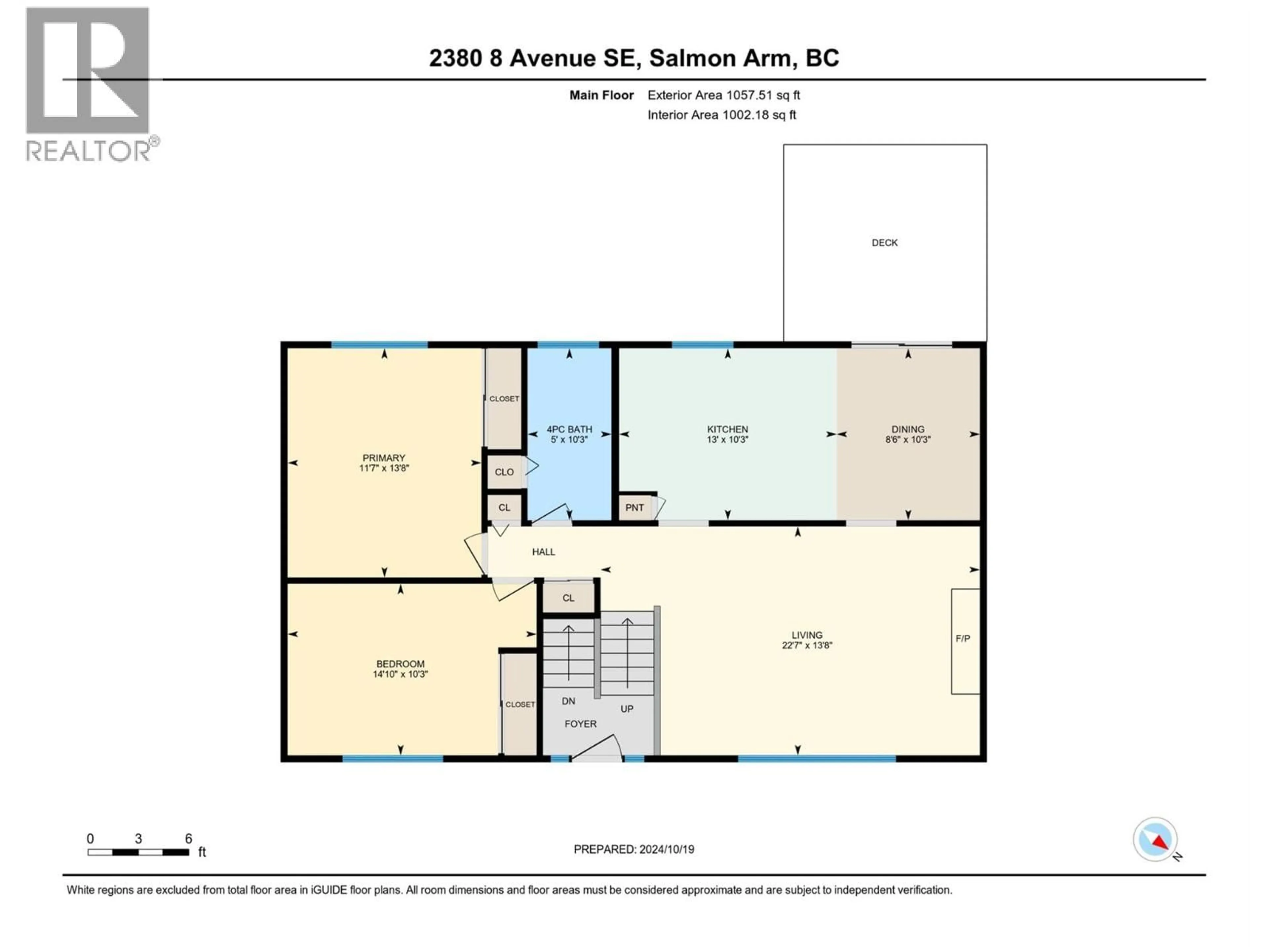 Floor plan for 2380 8 AVENUE SOUTHEAST, Salmon Arm British Columbia V1E2H8