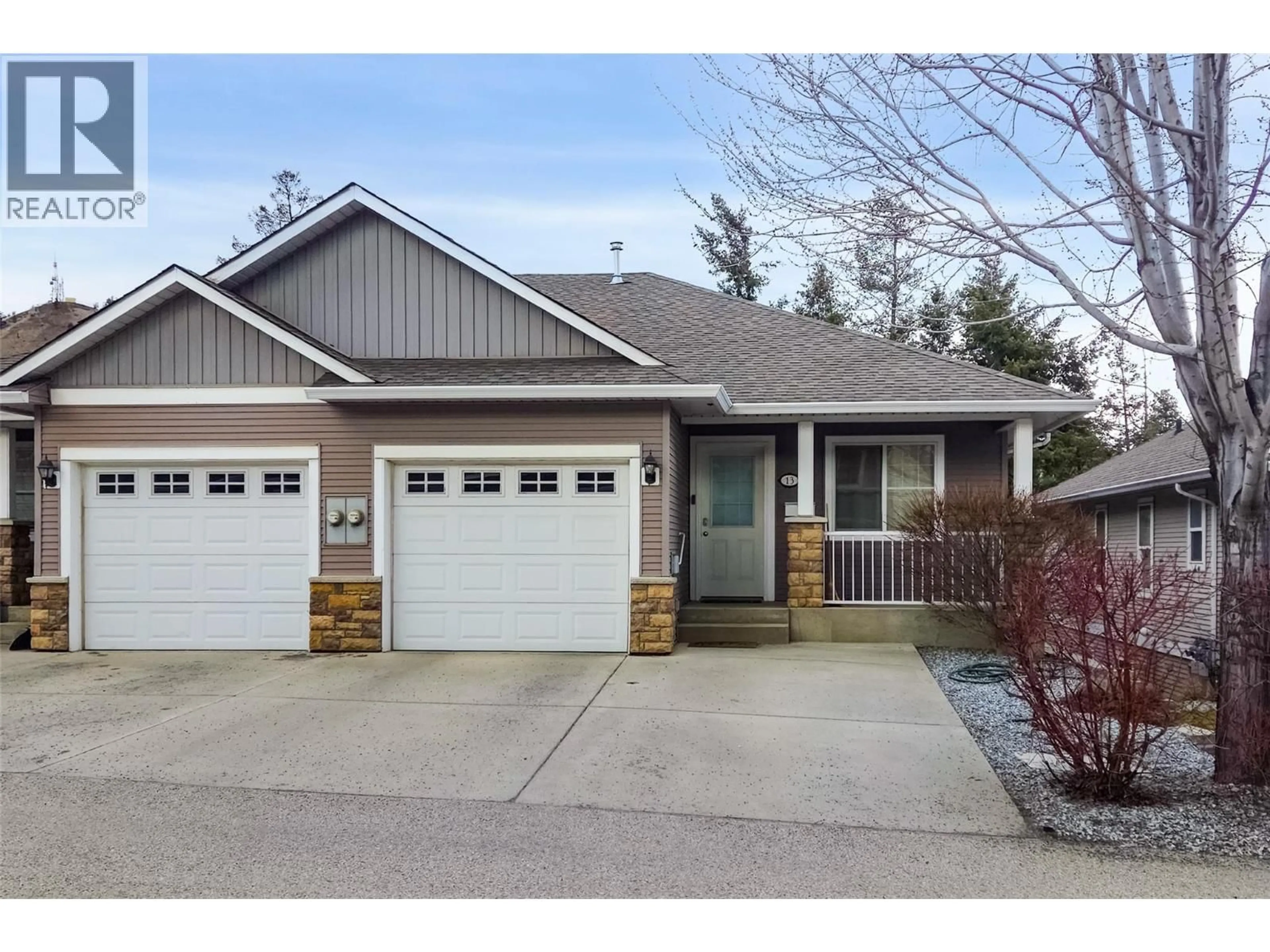 Home with vinyl exterior material, street for 13 - 1855 HILLSIDE DRIVE, Kamloops British Columbia V1S1J7