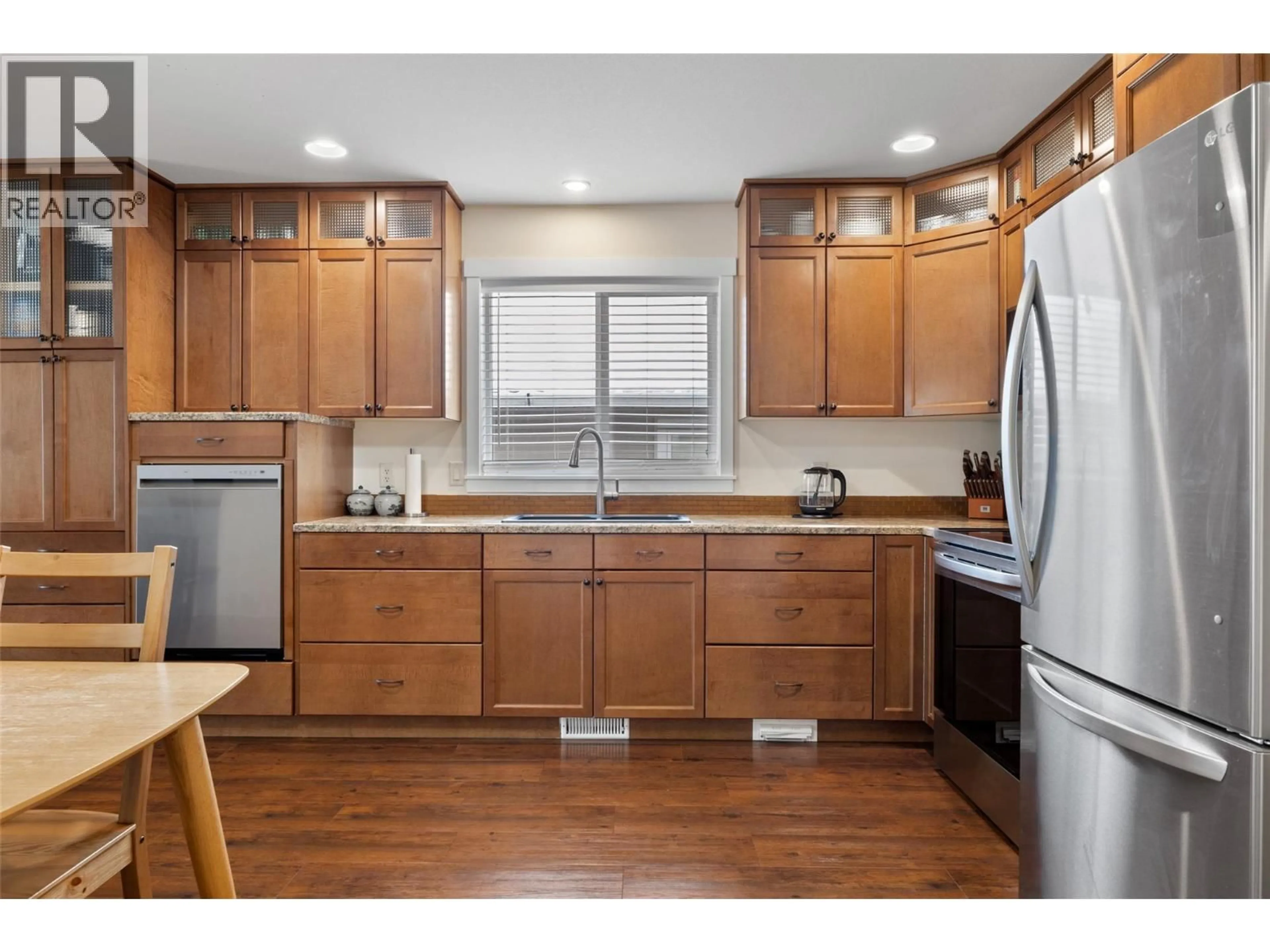 Open concept kitchen, wood/laminate floor for 13 - 1855 HILLSIDE DRIVE, Kamloops British Columbia V1S1J7