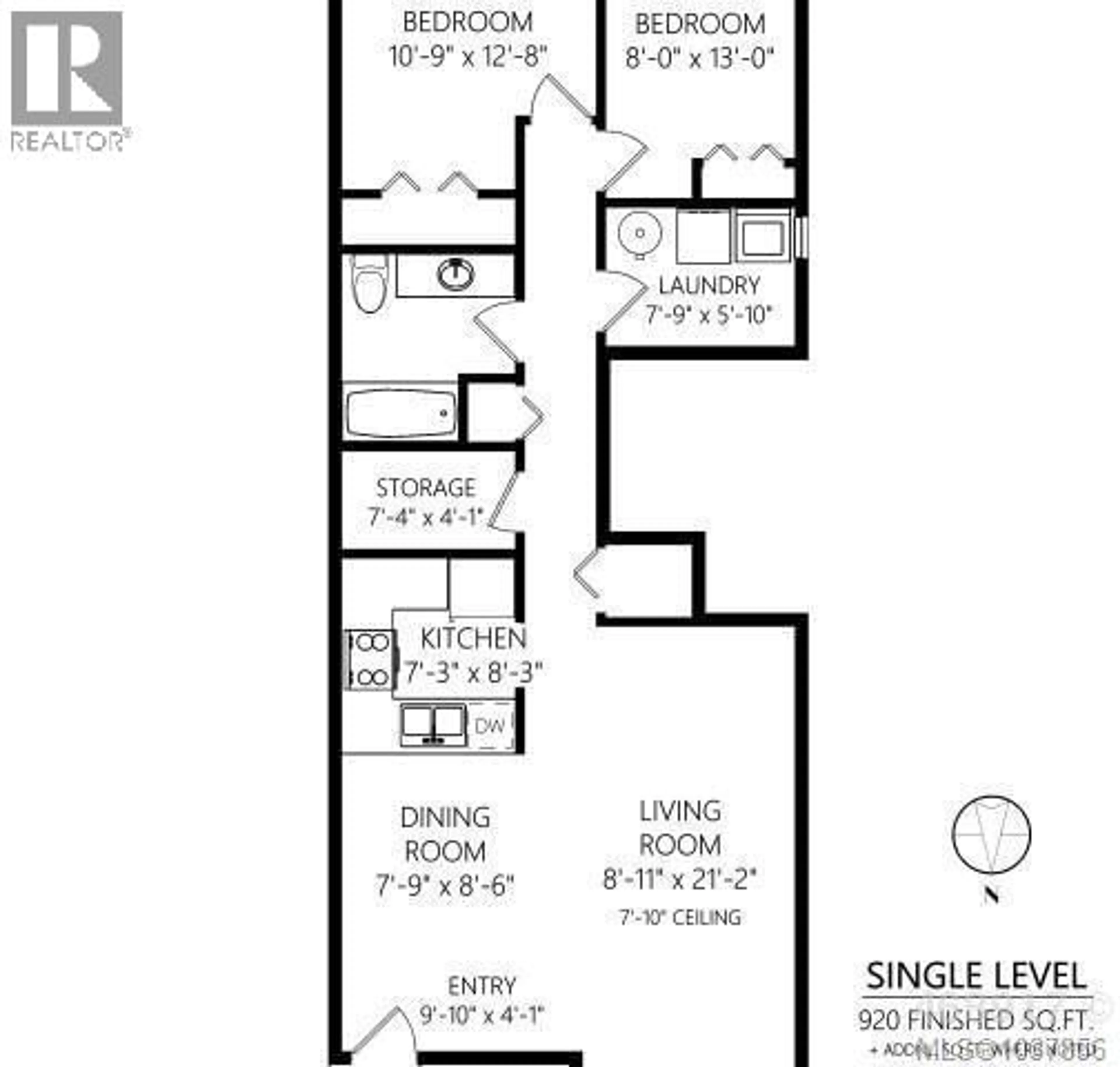 Floor plan for 1 - 274 HARWELL ROAD, Nanaimo British Columbia V9R6V1