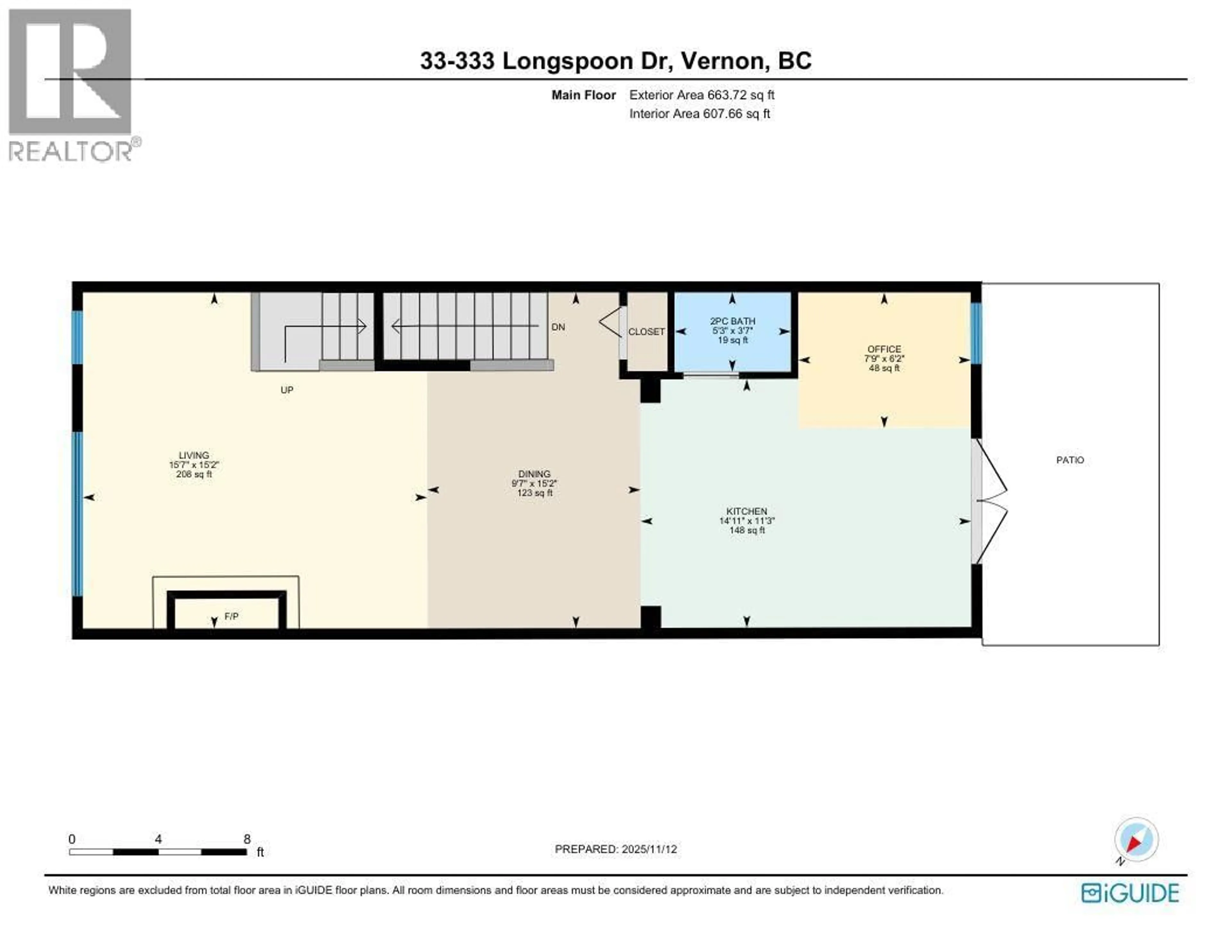Floor plan for 33 - 333 LONGSPOON DRIVE, Vernon British Columbia V1H2L1