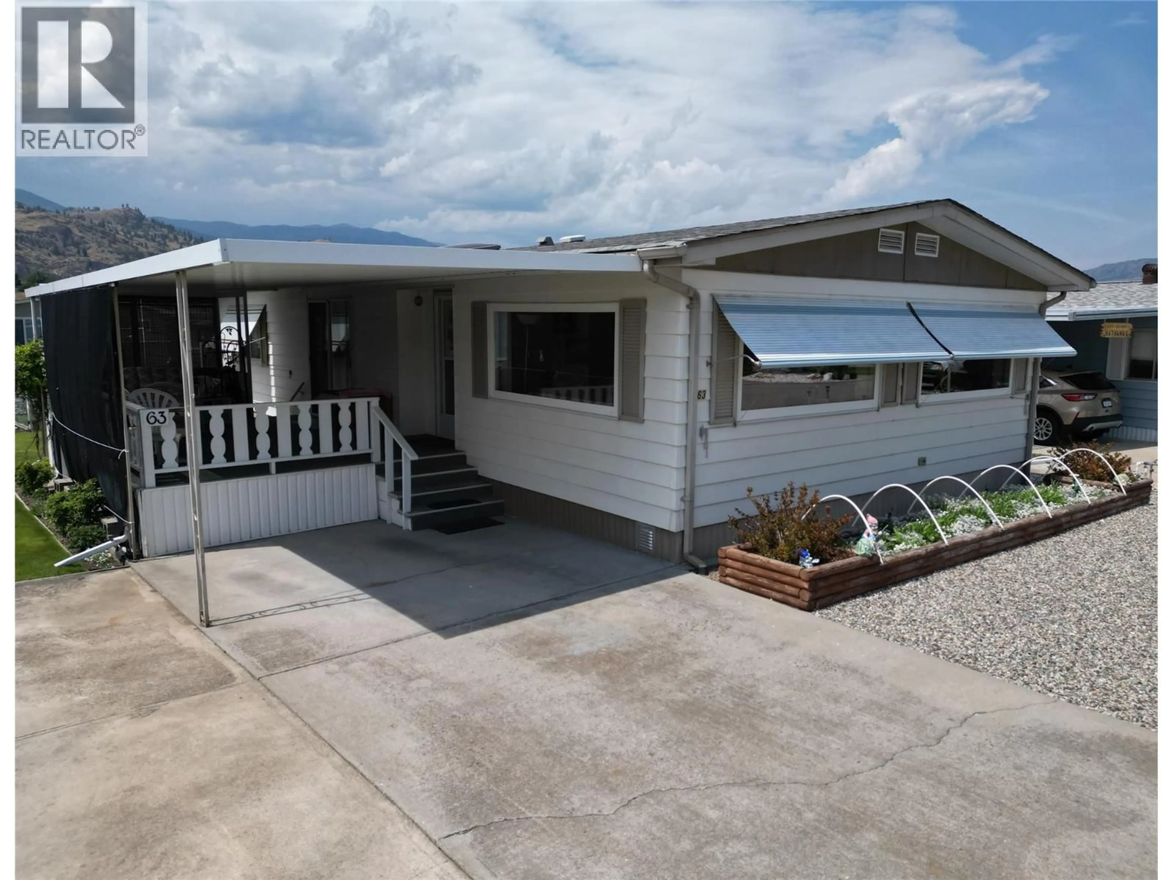 Home with vinyl exterior material, water/lake/river/ocean view for 63 - 6601 TUCELNUIT DRIVE, Oliver British Columbia V0H1T3