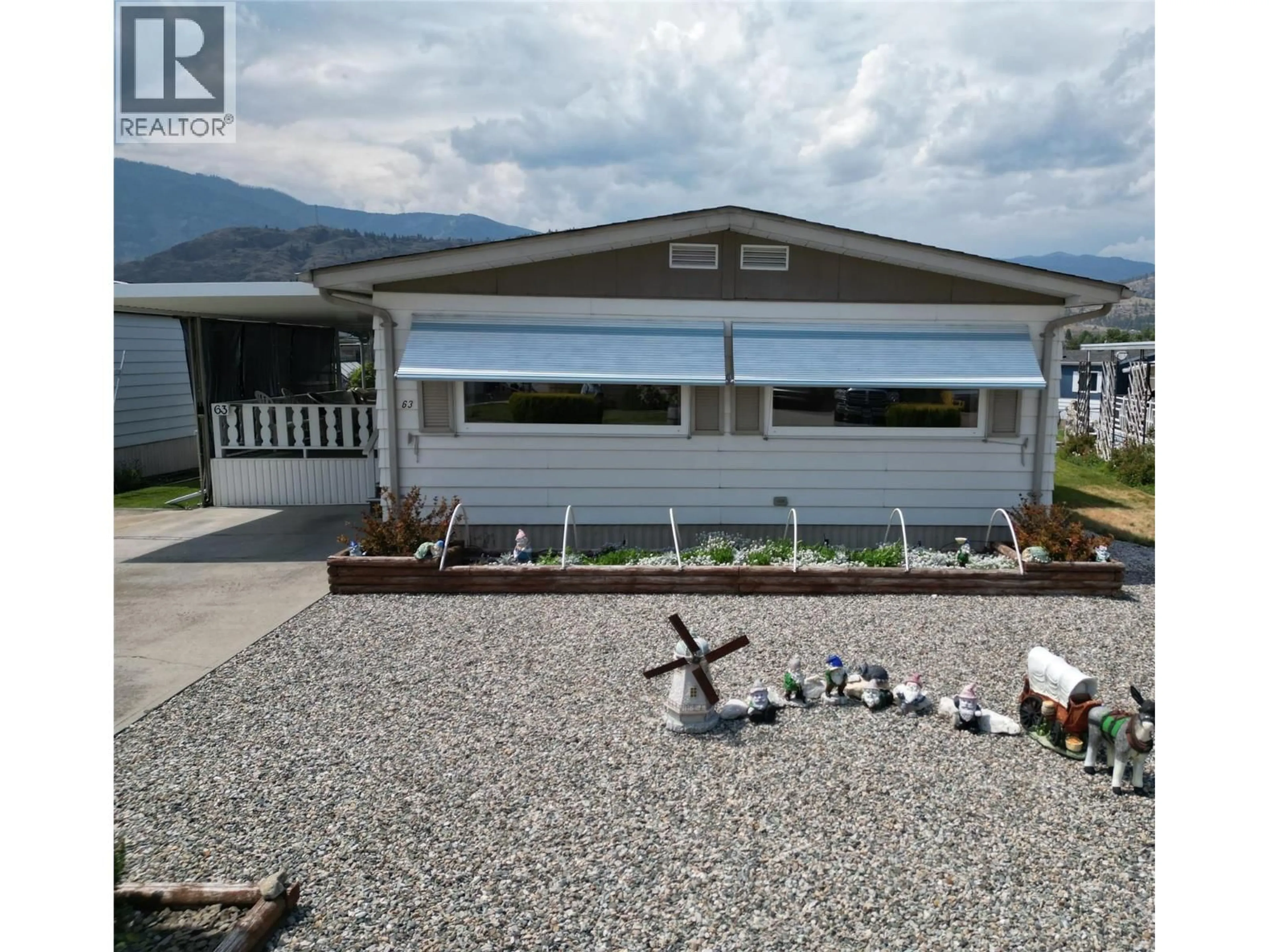 Home with vinyl exterior material, water/lake/river/ocean view for 63 - 6601 TUCELNUIT DRIVE, Oliver British Columbia V0H1T3