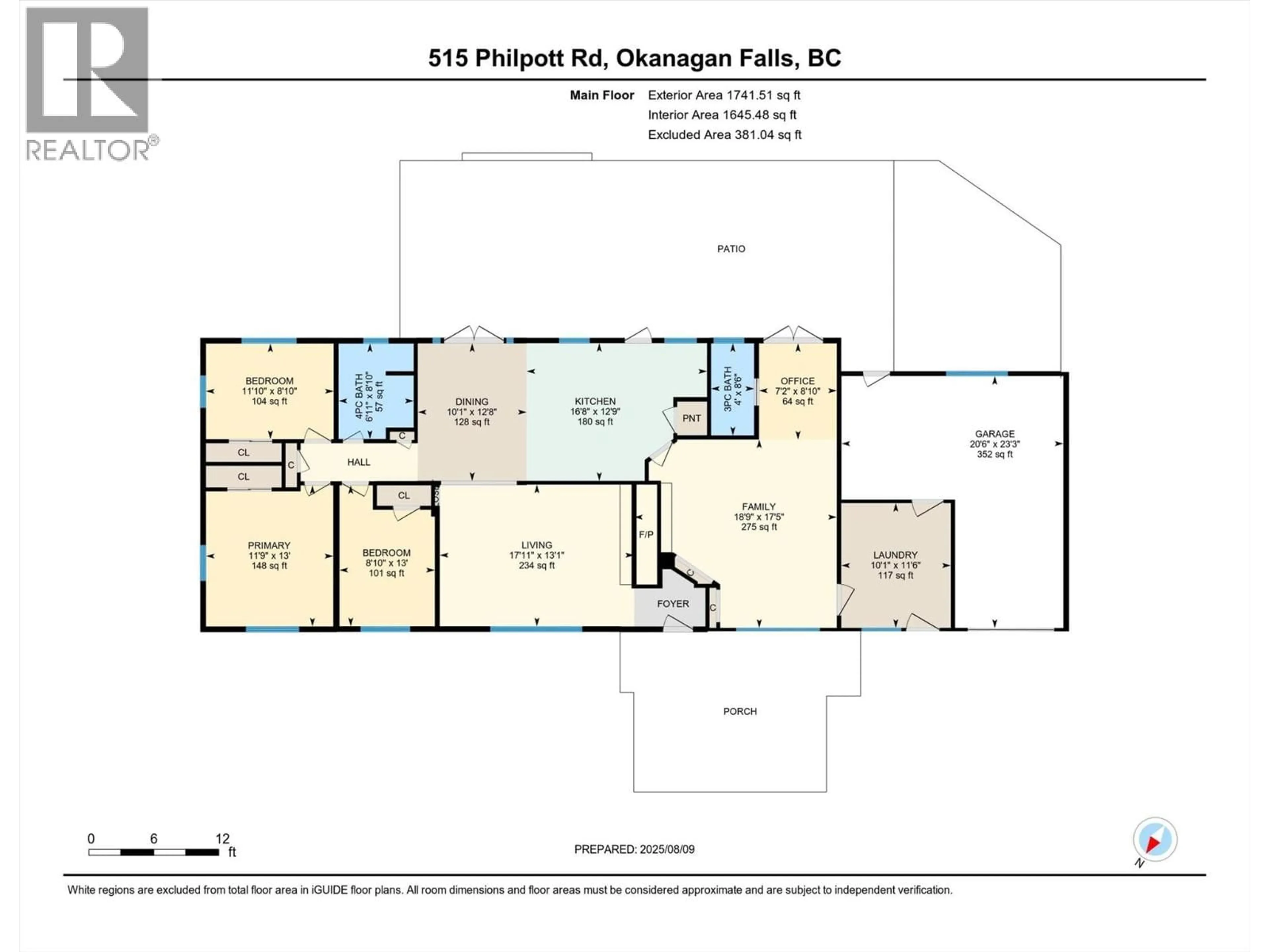 Floor plan for 515 PHILPOTT ROAD, Okanagan Falls British Columbia V0H1R5
