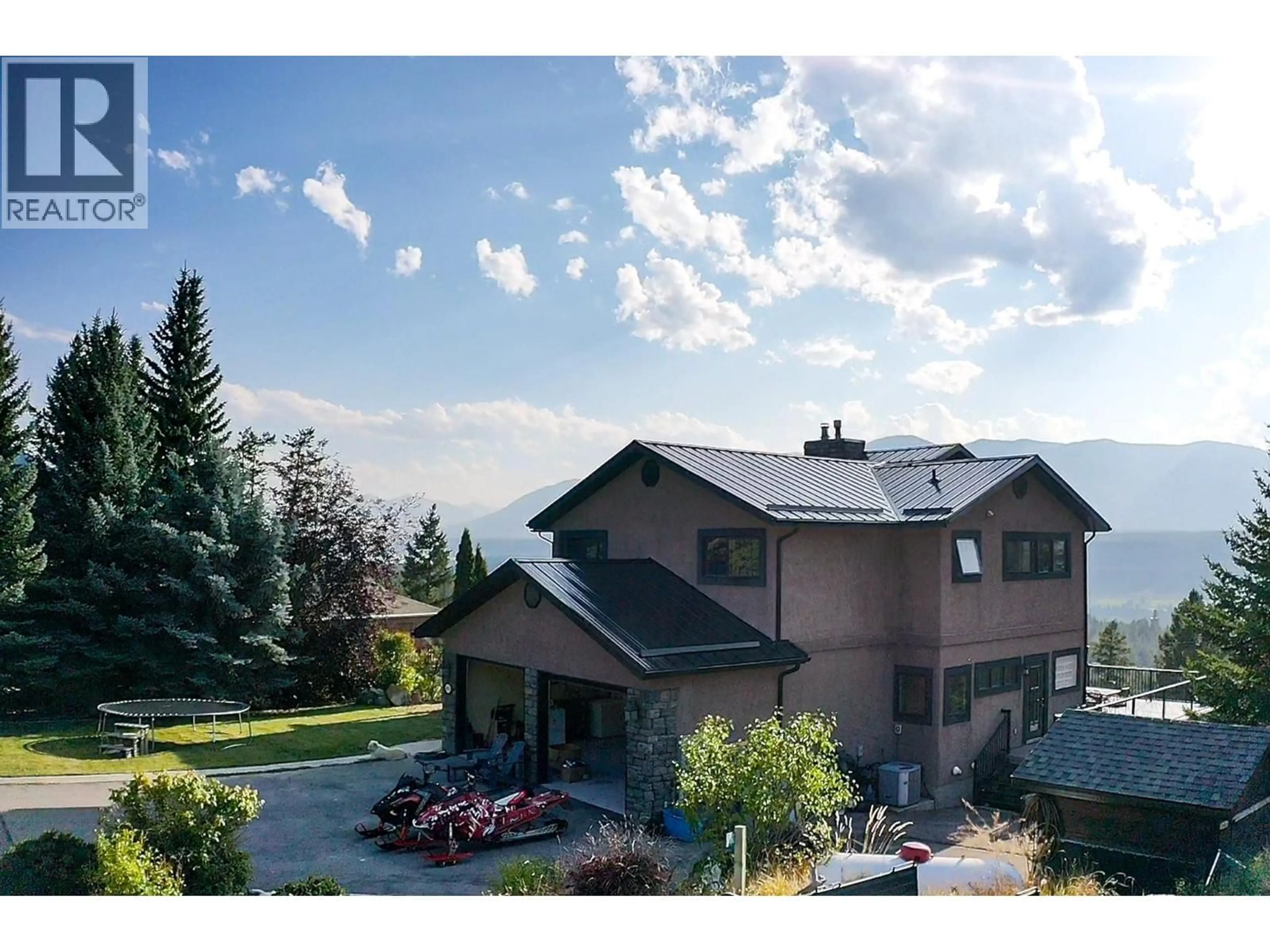 A pic from outside/outdoor area/front of a property/back of a property/a pic from drone, mountain view for 4931 MOUNTAIN VIEW DRIVE, Fairmont Hot Springs British Columbia V0B1L1