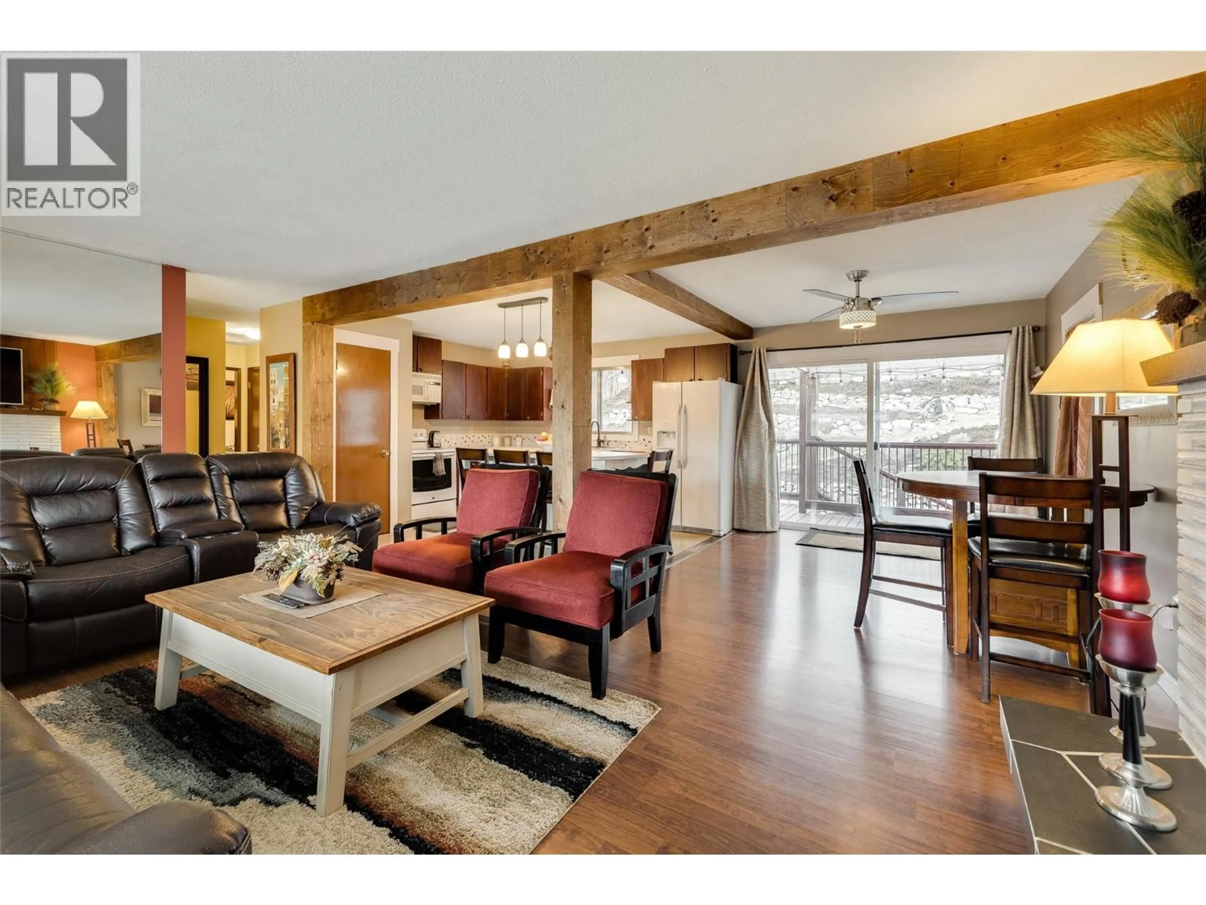 Open concept kitchen, wood/laminate floor for 185 DELL ROAD, Rutland British Columbia V1X3P5