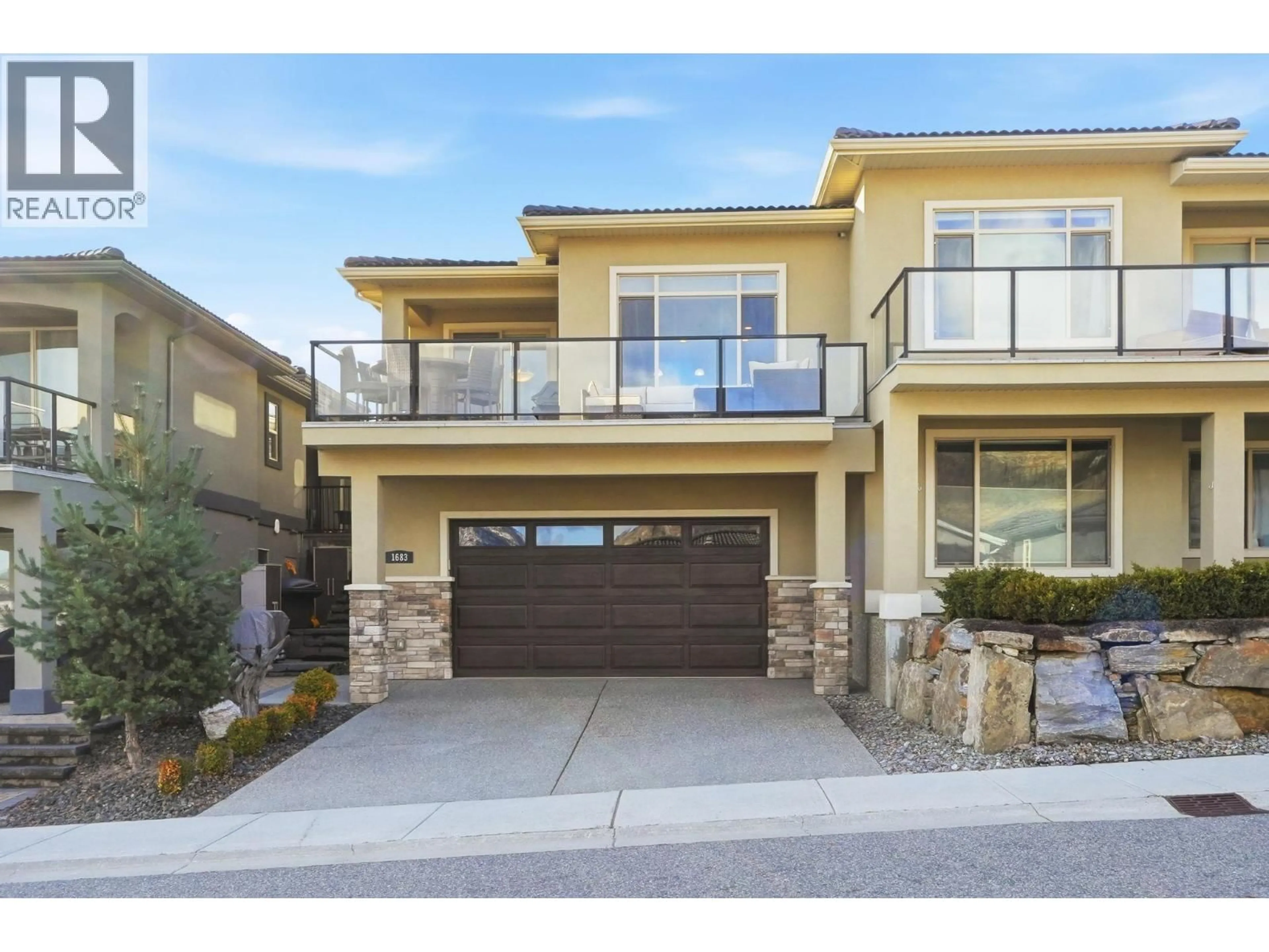 Home with brick exterior material, street for 1683 LAKE VISTA ROAD, West Kelowna British Columbia V1Z4E1