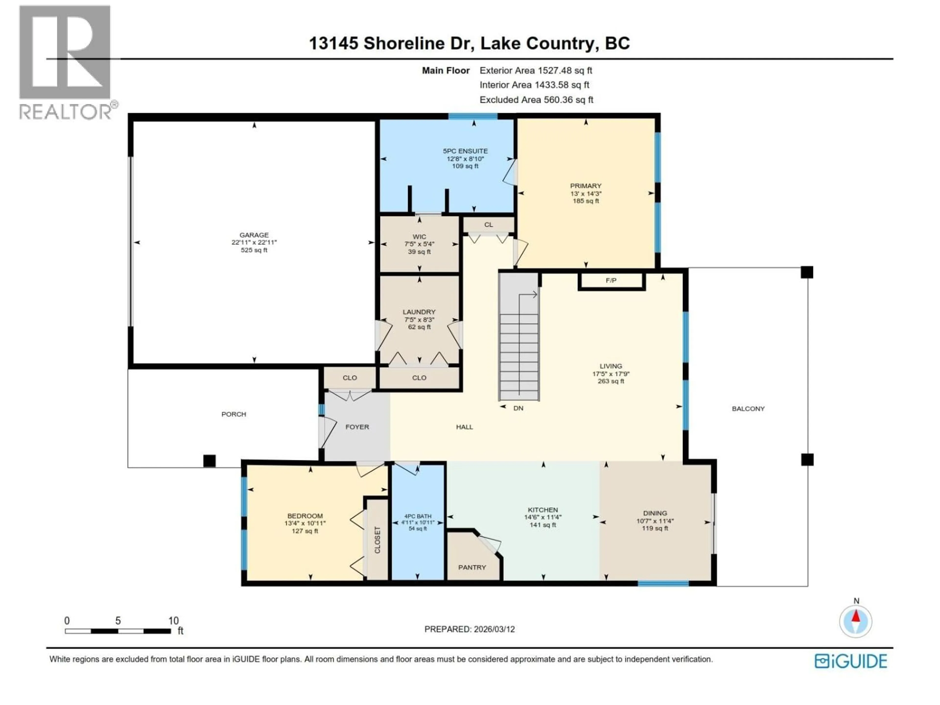 Floor plan for 13145 SHORELINE DRIVE, Lake Country British Columbia V4V2T2