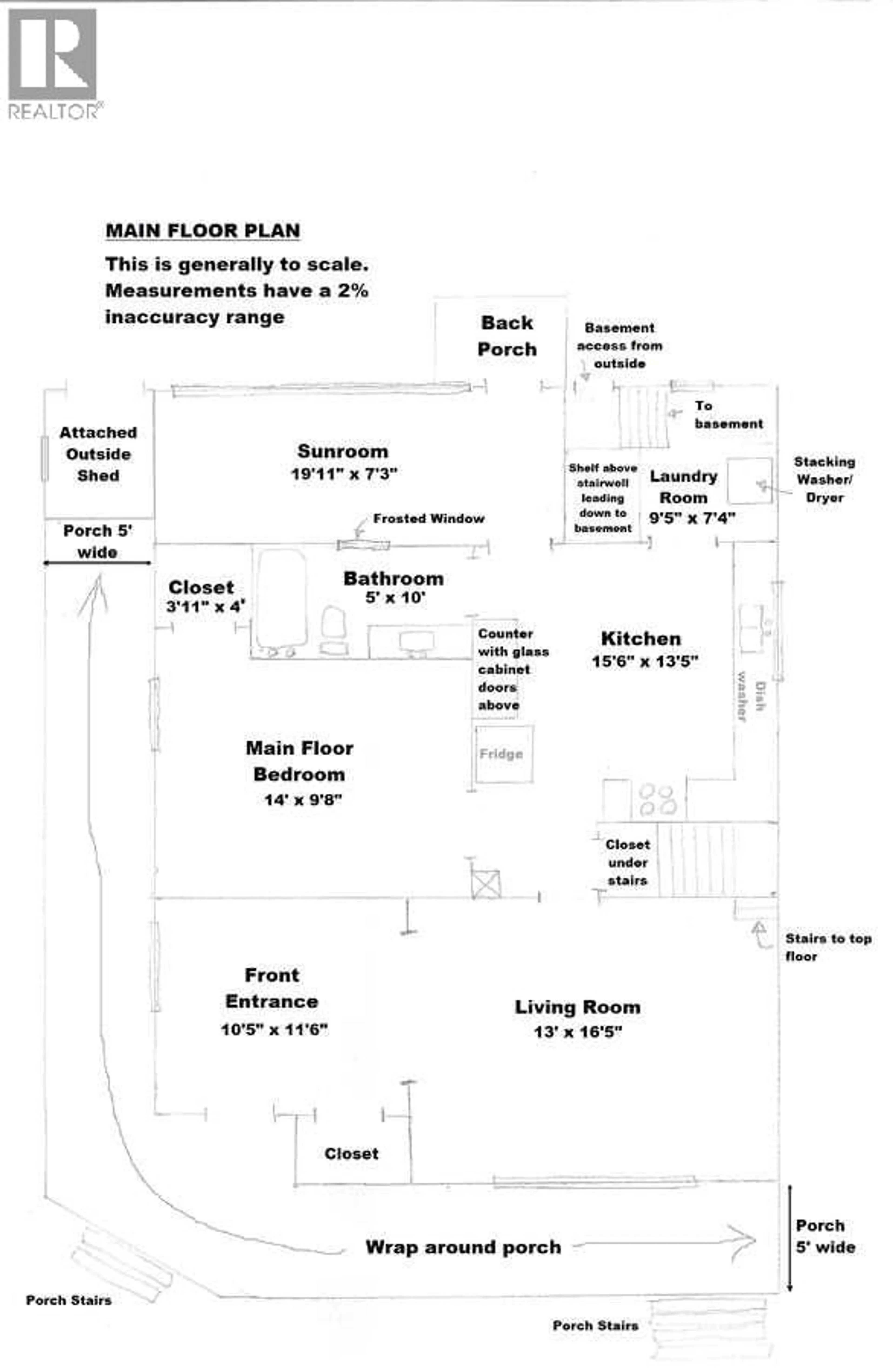 Floor plan for 456 FOURTH AVENUE, Midway British Columbia V0H1M0