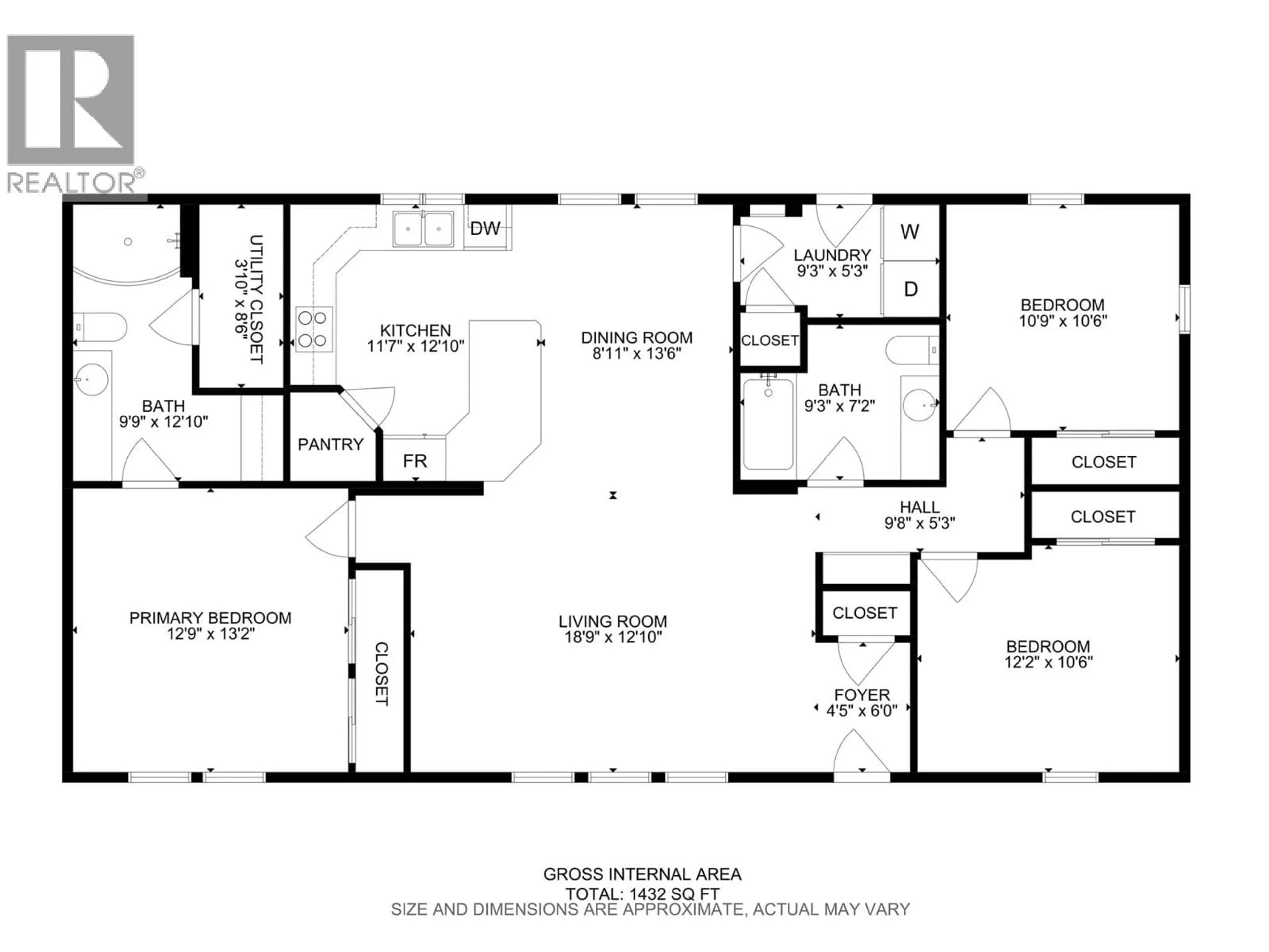 Floor plan for 73 - 1030 RICARDO ROAD, Kamloops British Columbia V2H0C7