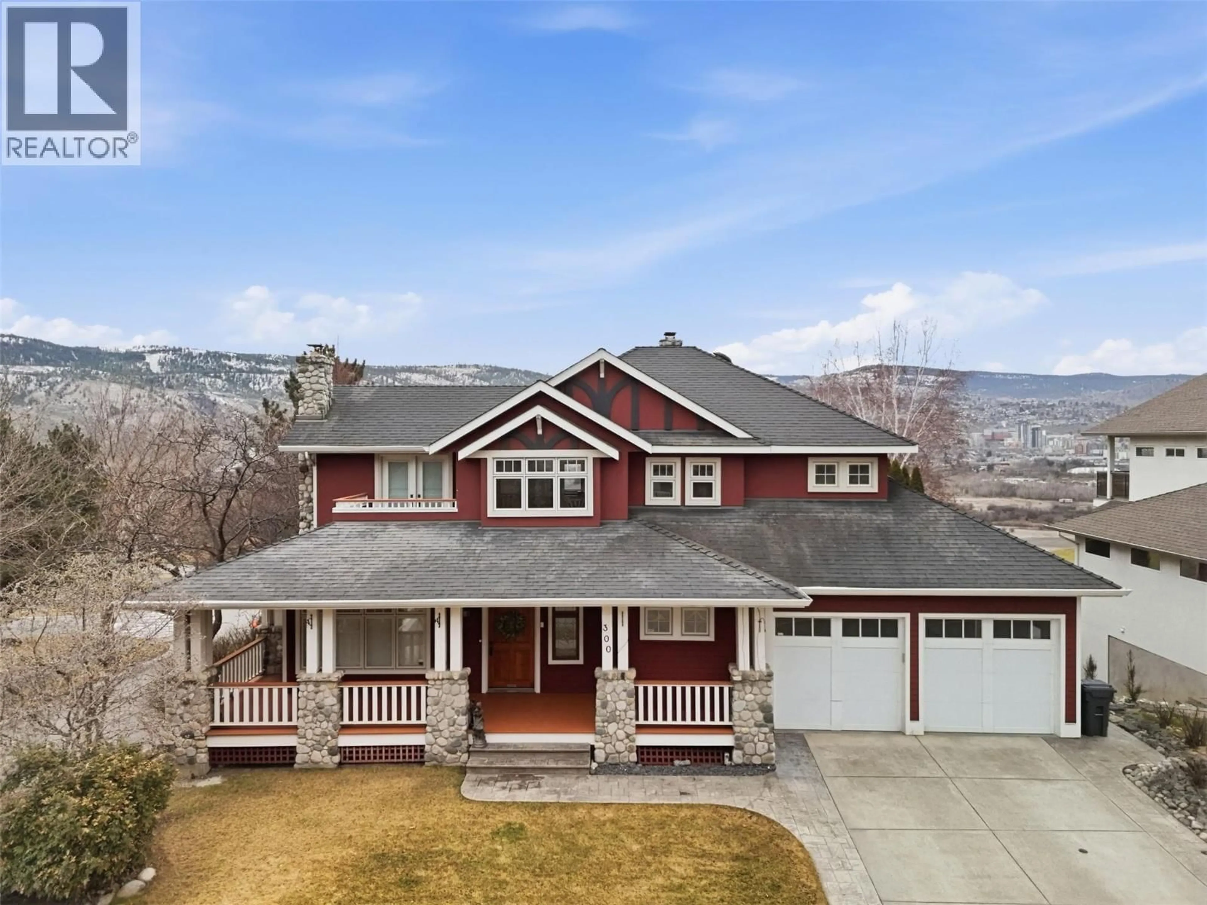 A pic from outside/outdoor area/front of a property/back of a property/a pic from drone, street for 300 MARIPOSA COURT, Kamloops British Columbia V2H1R3