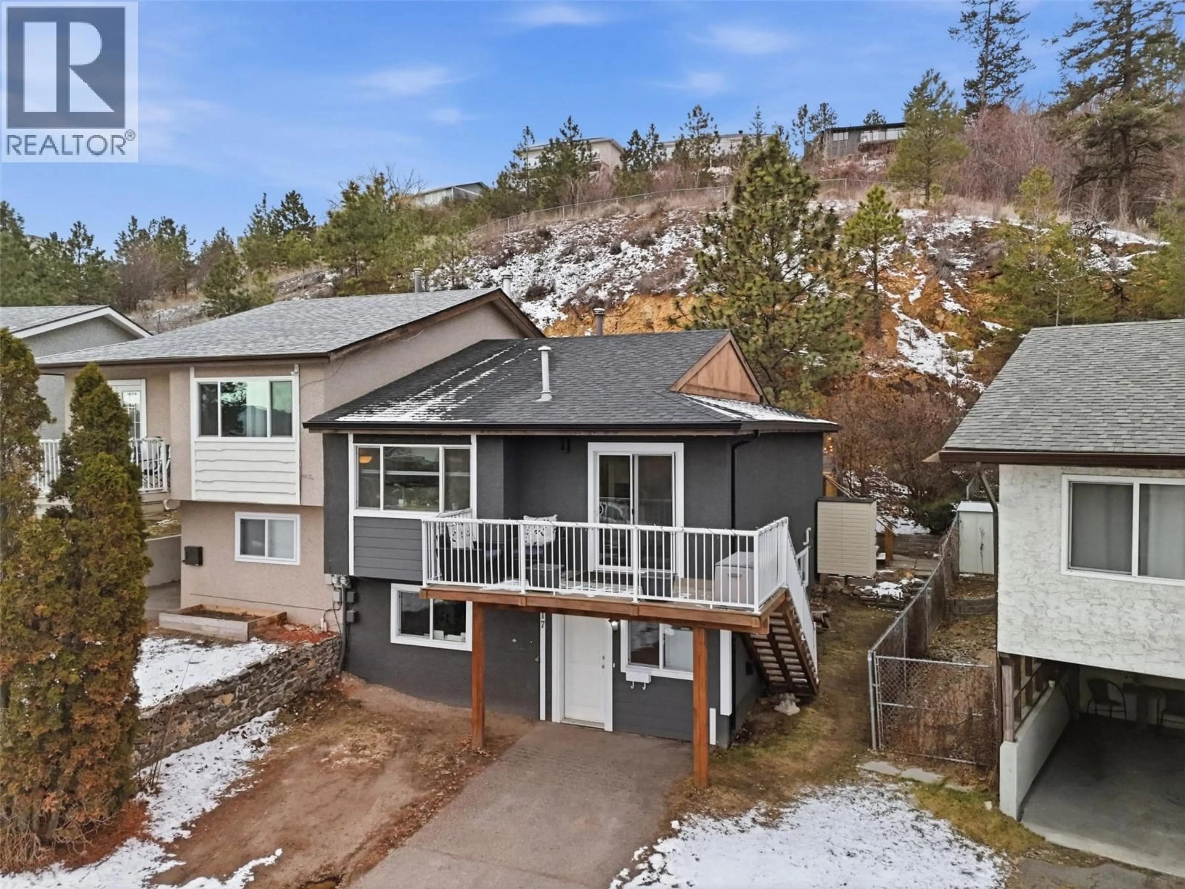 A pic from outside/outdoor area/front of a property/back of a property/a pic from drone, mountain view for 317 WADDINGTON DRIVE, Kamloops British Columbia V2E1S3