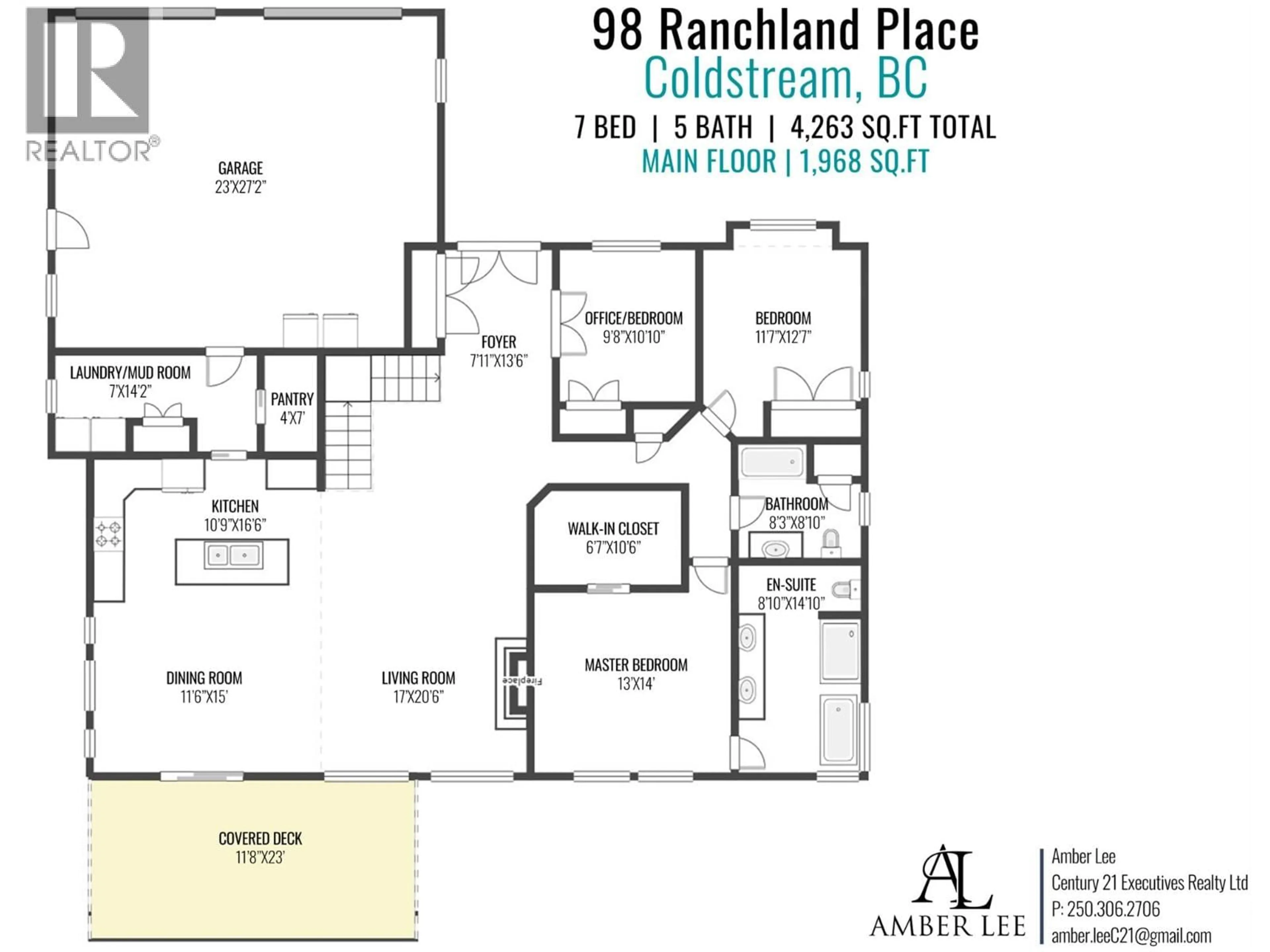 Floor plan for 98 RANCHLAND PLACE, Coldstream British Columbia V1B4C9