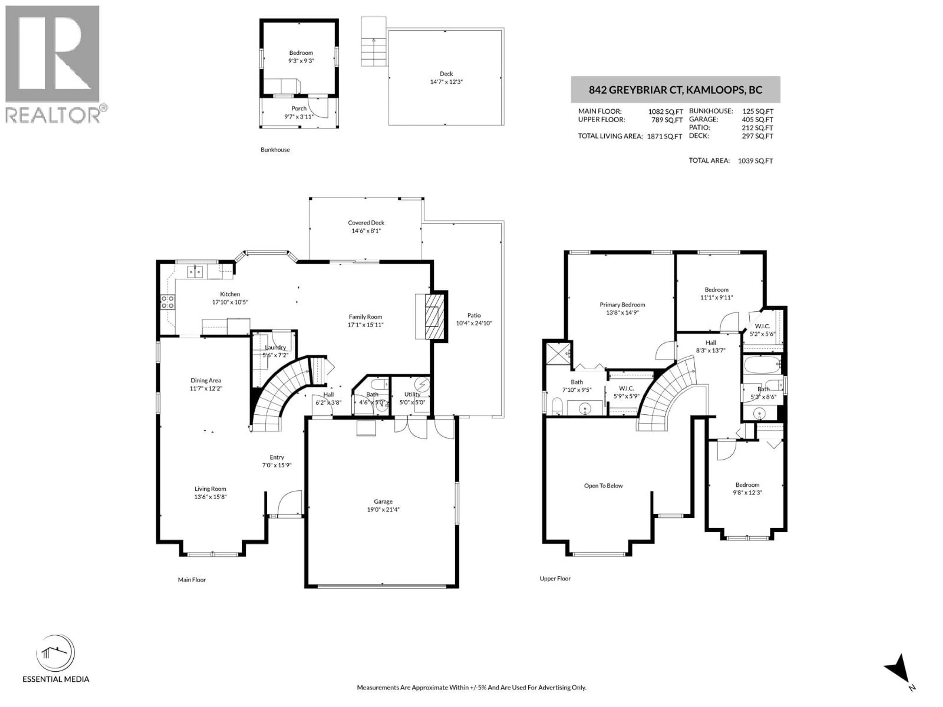 Floor plan for 842 GREYBRIAR COURT, Kamloops British Columbia V1S1K5