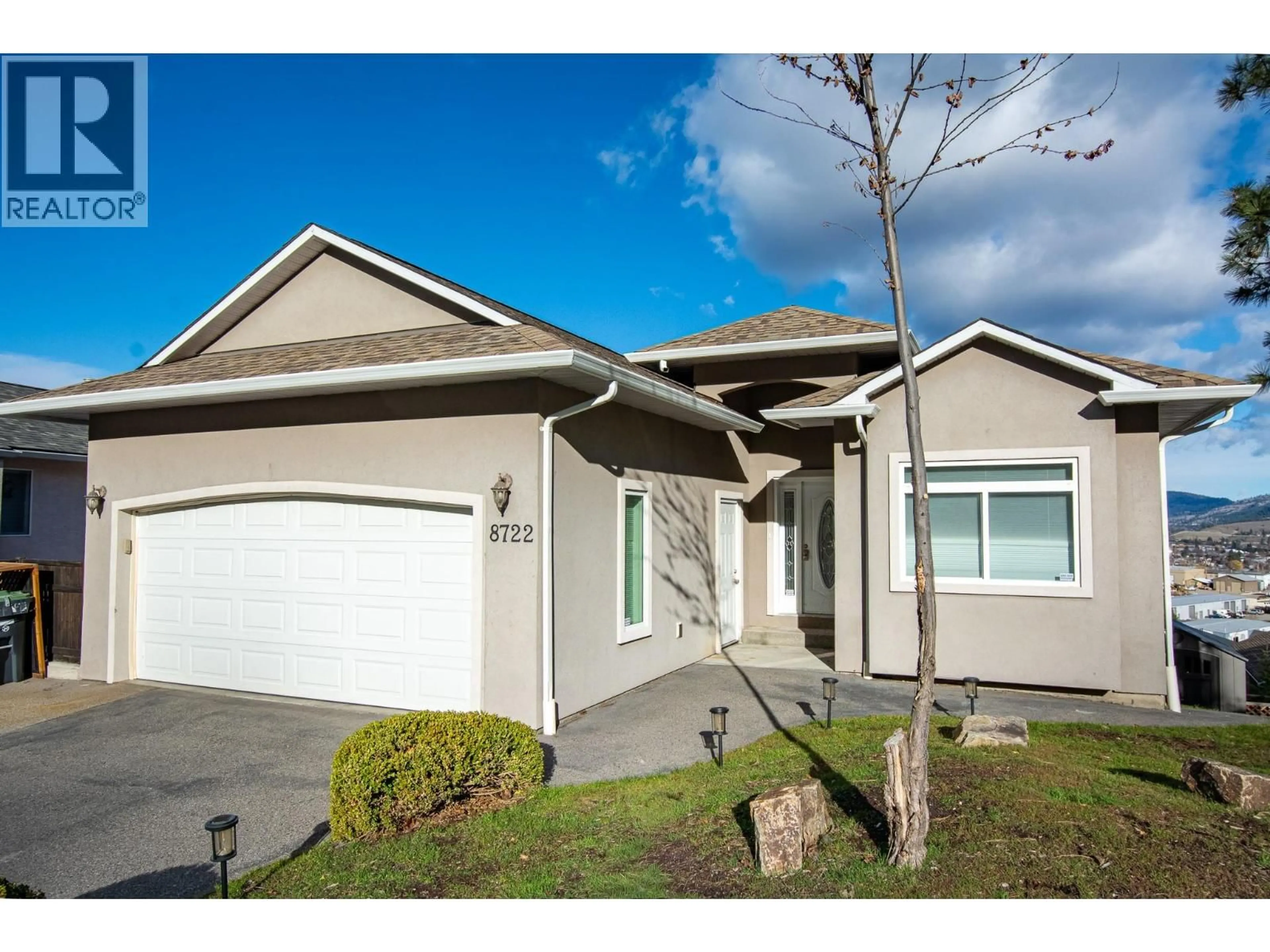 Home with vinyl exterior material, street for 8722 POLLOCK TERRACE, Summerland British Columbia V0H1Z2
