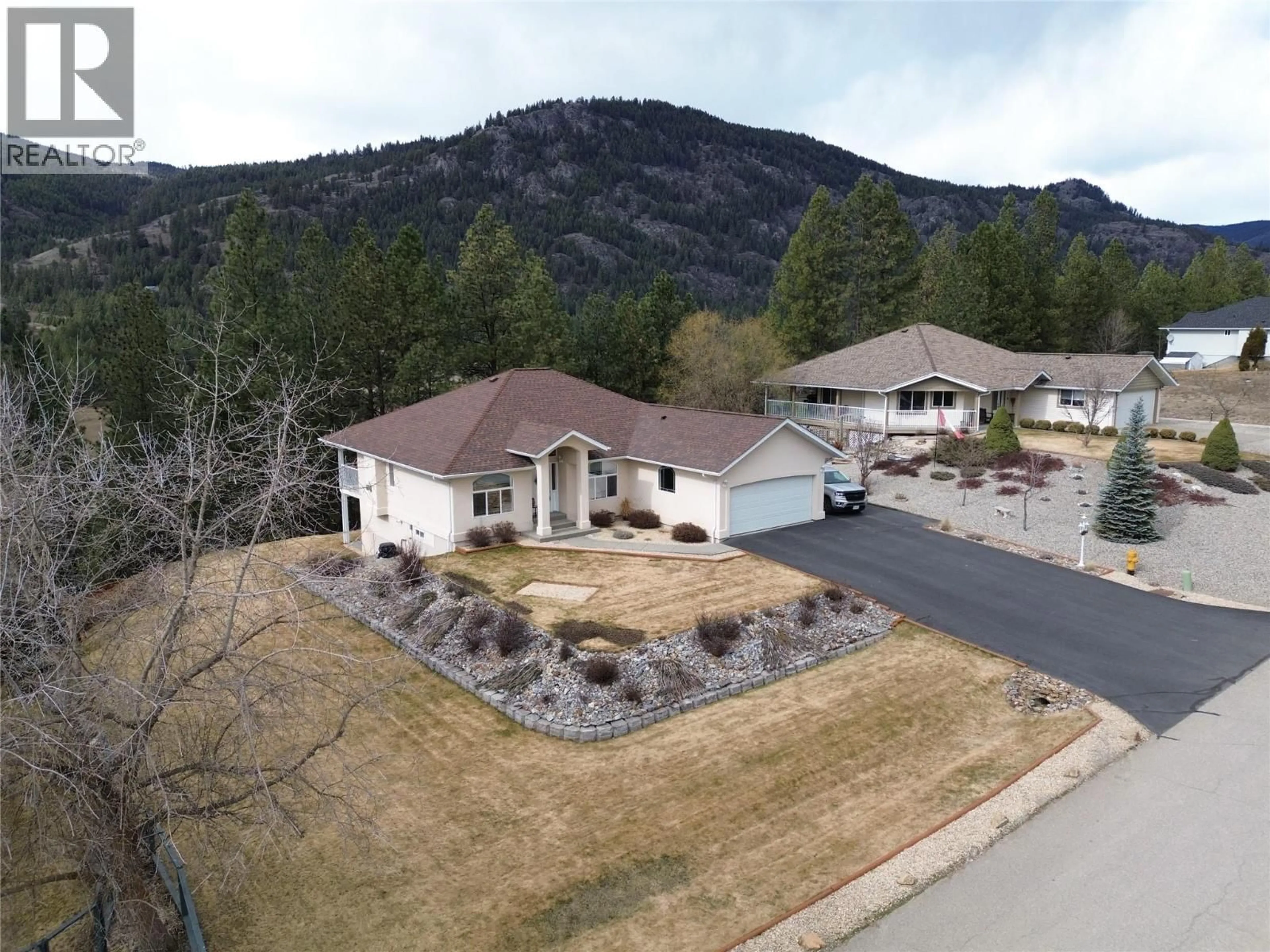 A pic from outside/outdoor area/front of a property/back of a property/a pic from drone, mountain view for 2695 PLACER PLACE, Grand Forks British Columbia V0H1H2