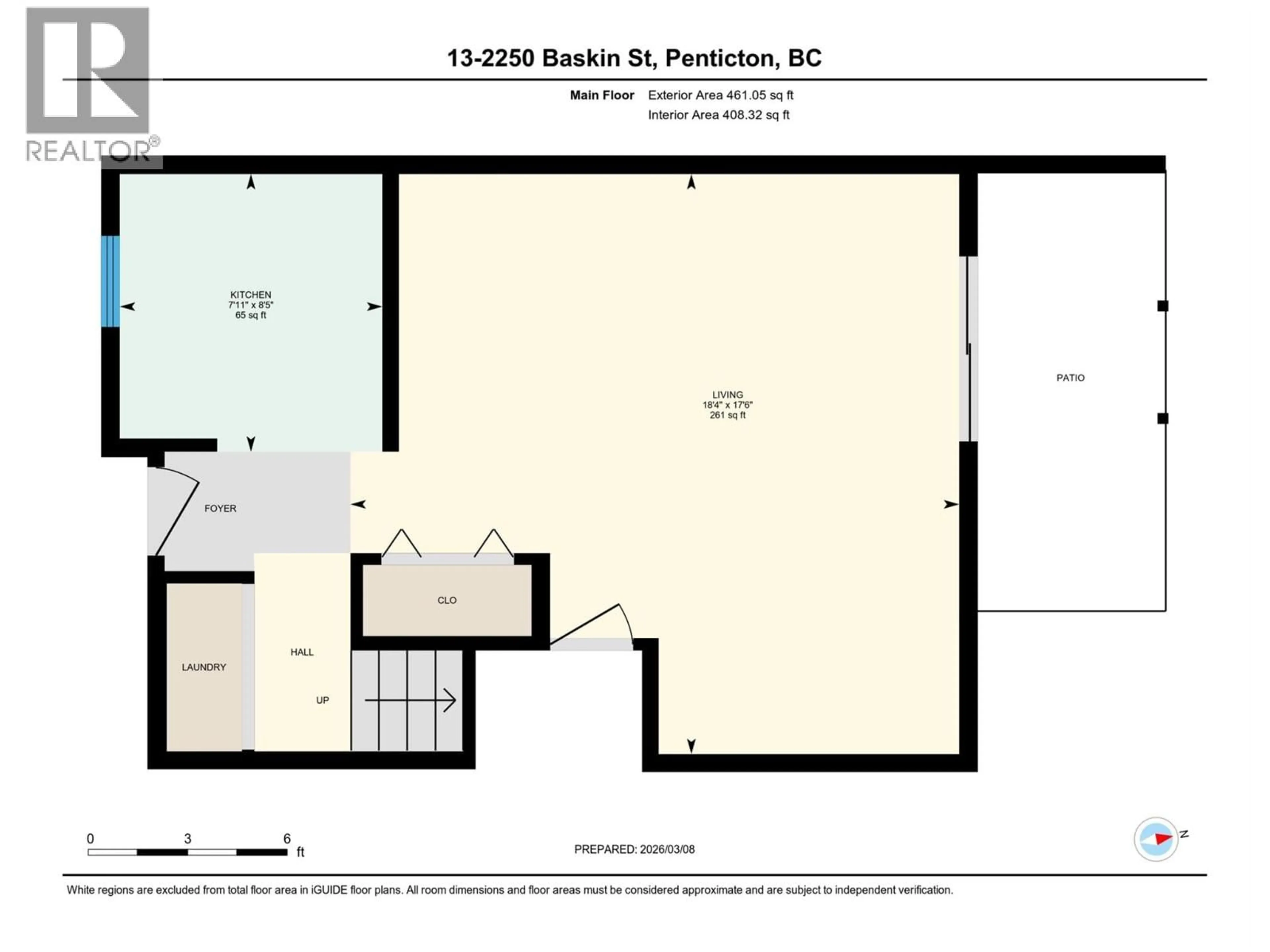 Floor plan for 13 - 2250 BASKIN STREET, Penticton British Columbia V2A6Y3