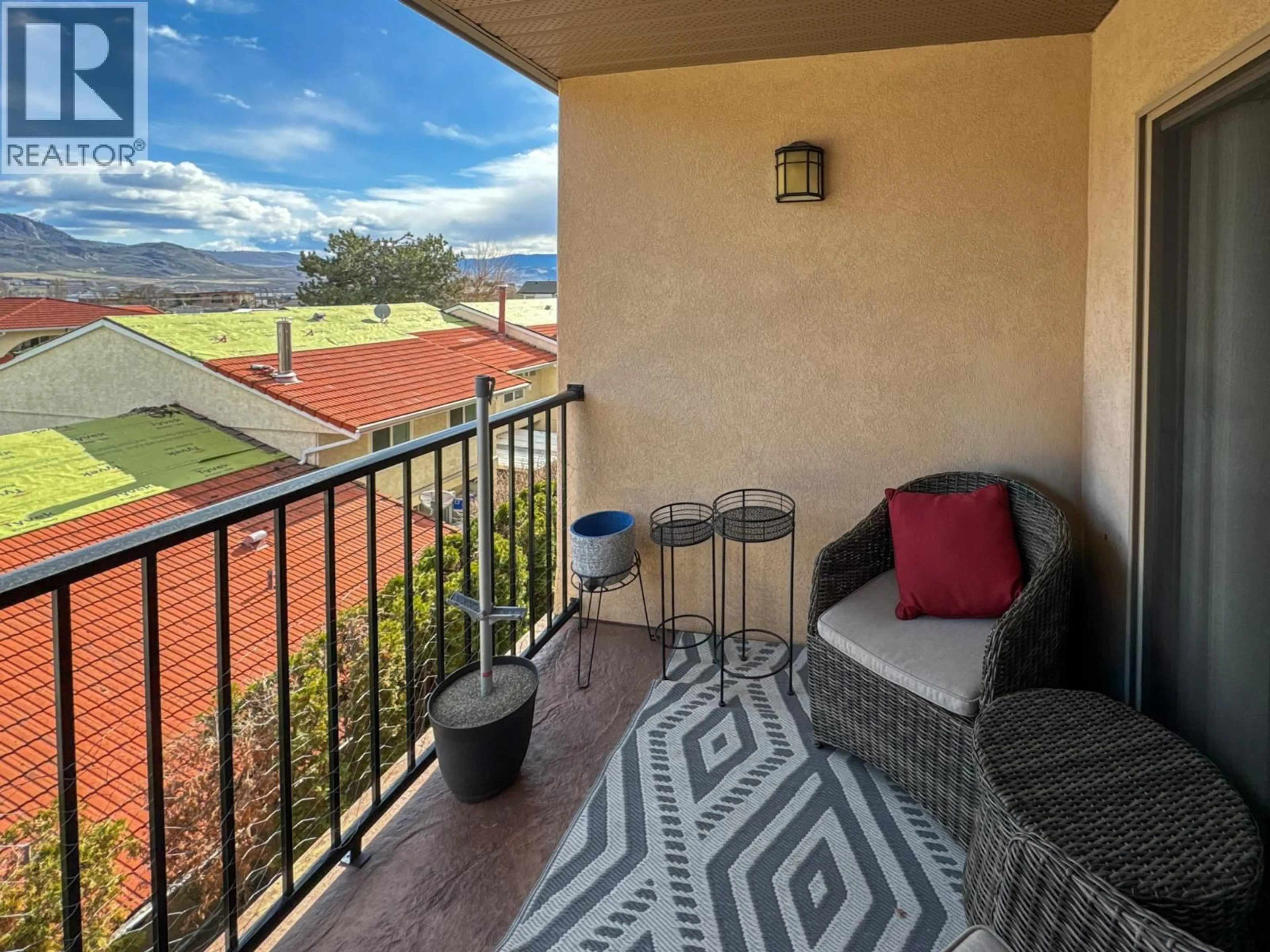 Balcony in the apartment, water/lake/river/ocean view for 313 - 9307 62ND AVENUE, Osoyoos British Columbia V0H1V1