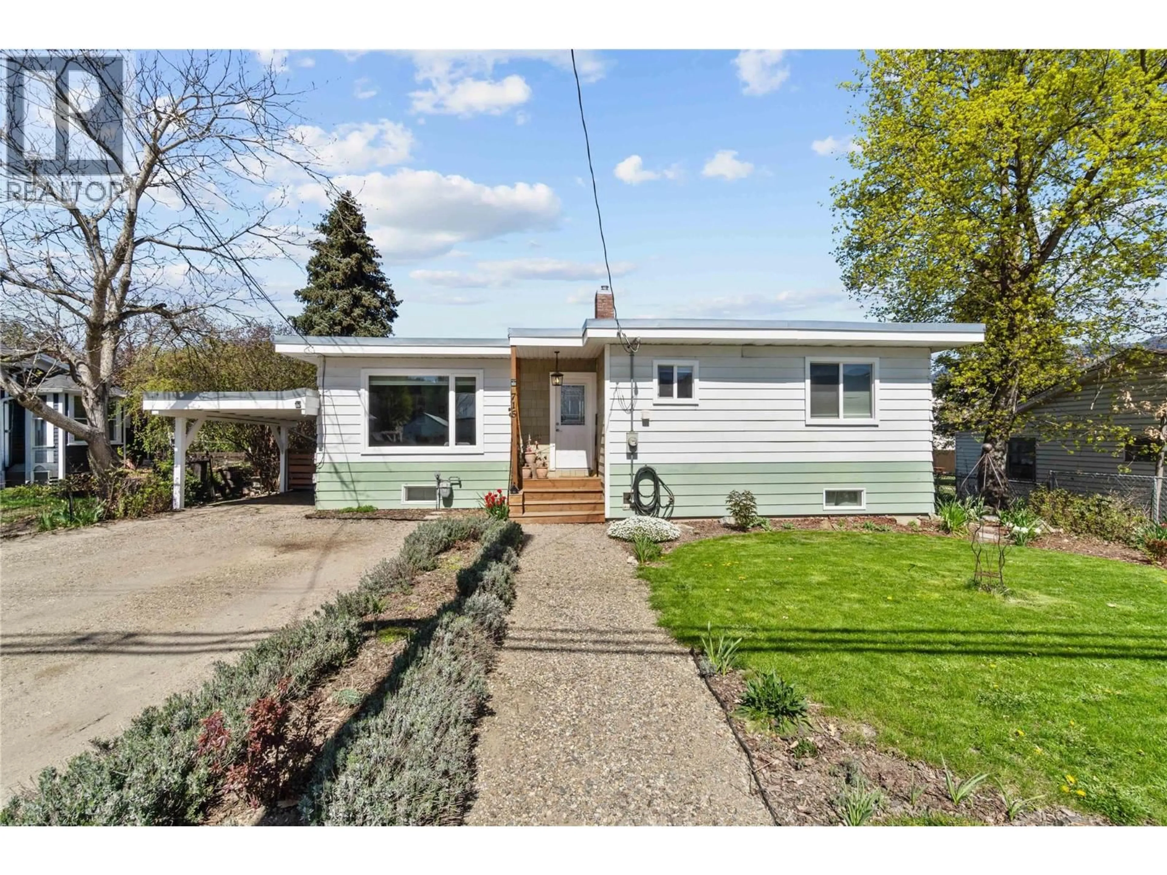 Home with vinyl exterior material, street for 715 MILL AVENUE, Enderby British Columbia V0E1V0