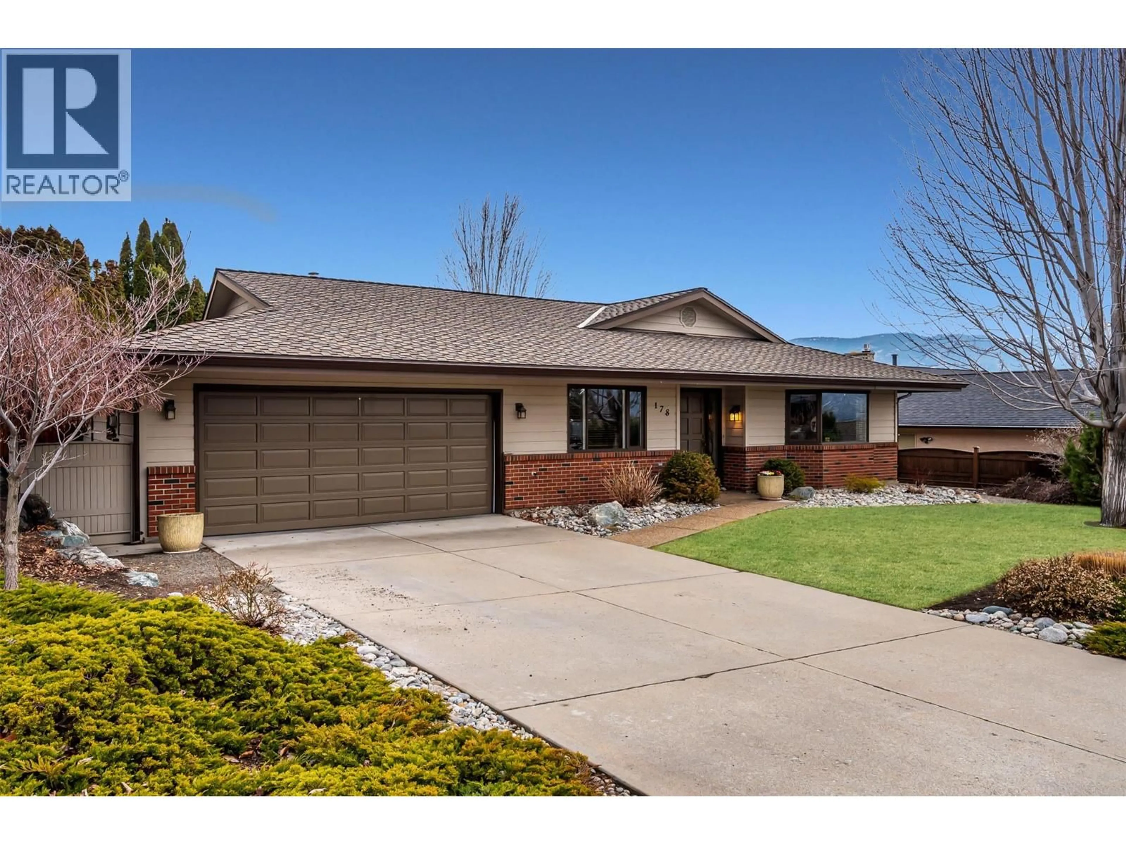 Home with brick exterior material, street for 178 WESTVIEW DRIVE, Penticton British Columbia V2A7R2