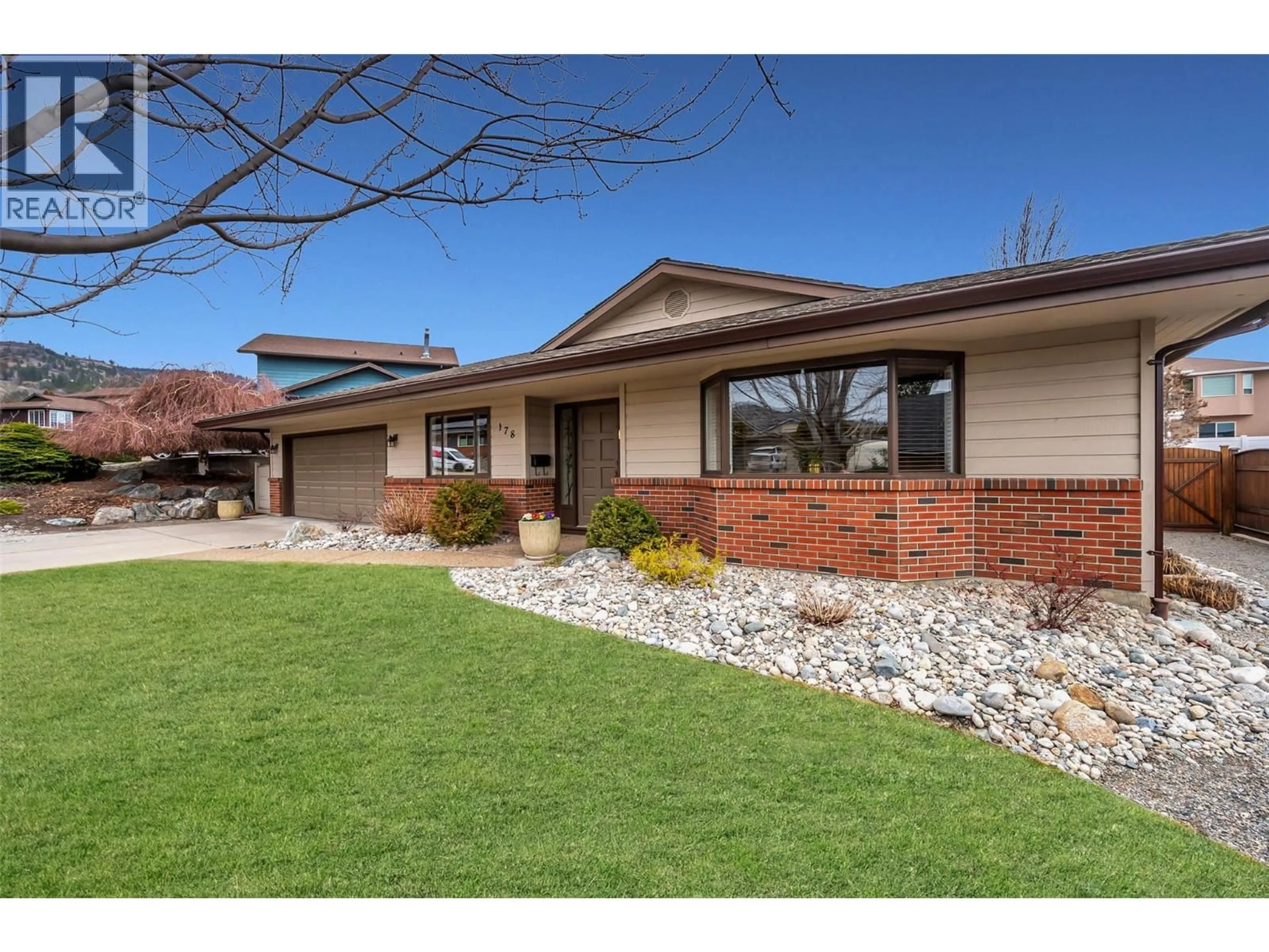 Home with brick exterior material, street for 178 WESTVIEW DRIVE, Penticton British Columbia V2A7R2