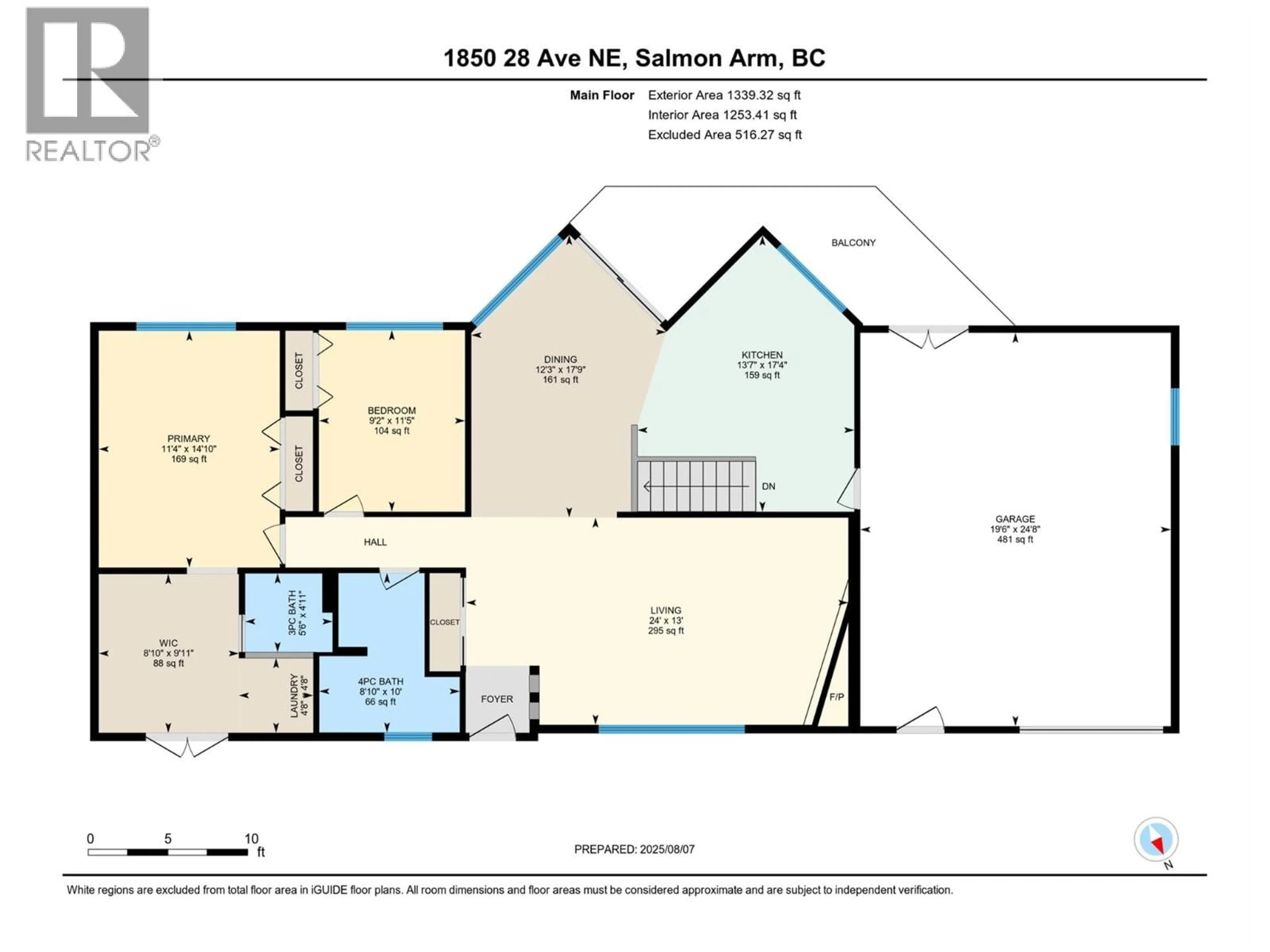 Floor plan for 1850 28 AVENUE NORTHEAST, Salmon Arm British Columbia V1E3X1