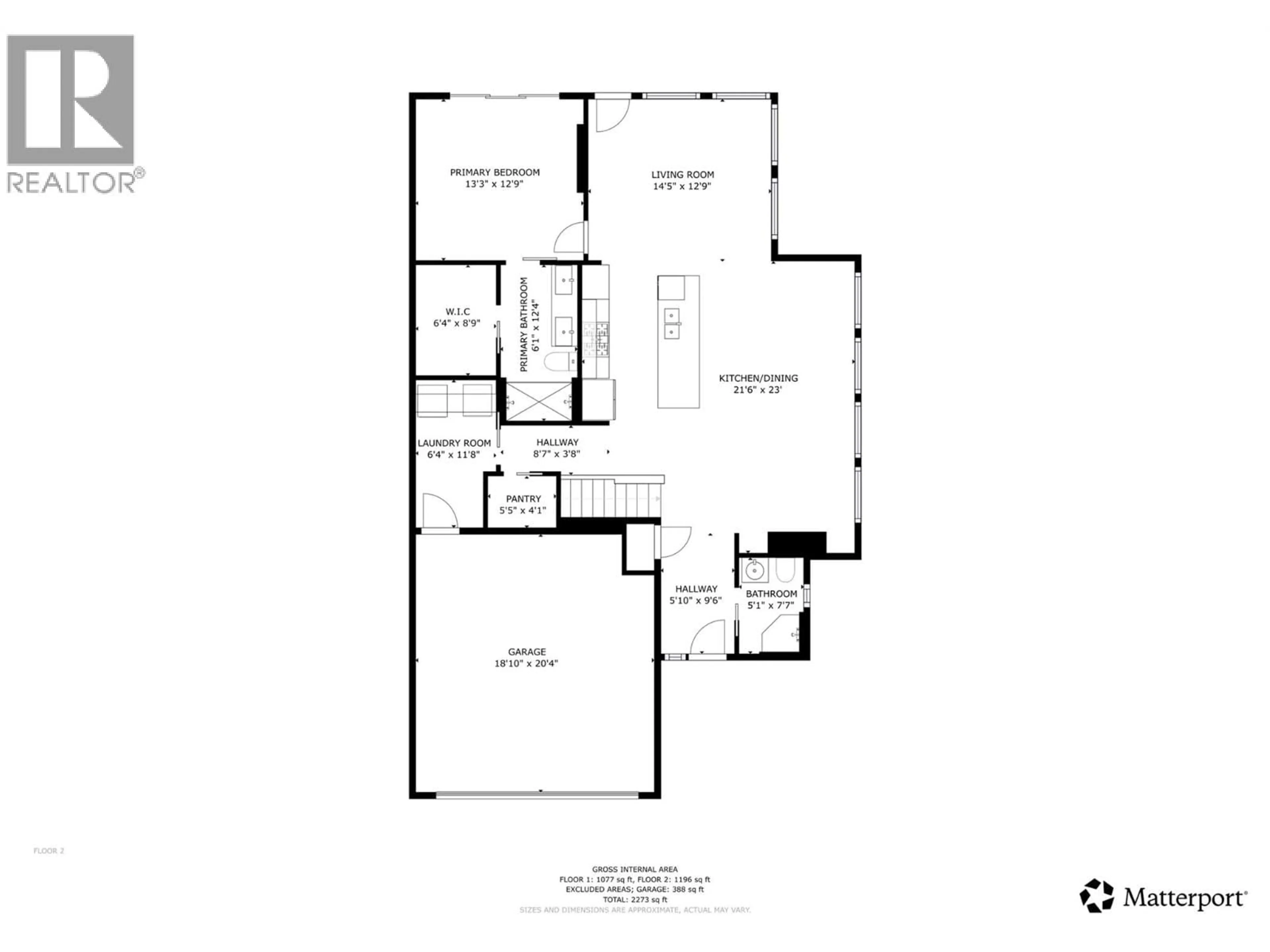 Floor plan for 1 - 496 SILVERSAGE PLACE, Vernon British Columbia V1H2J2