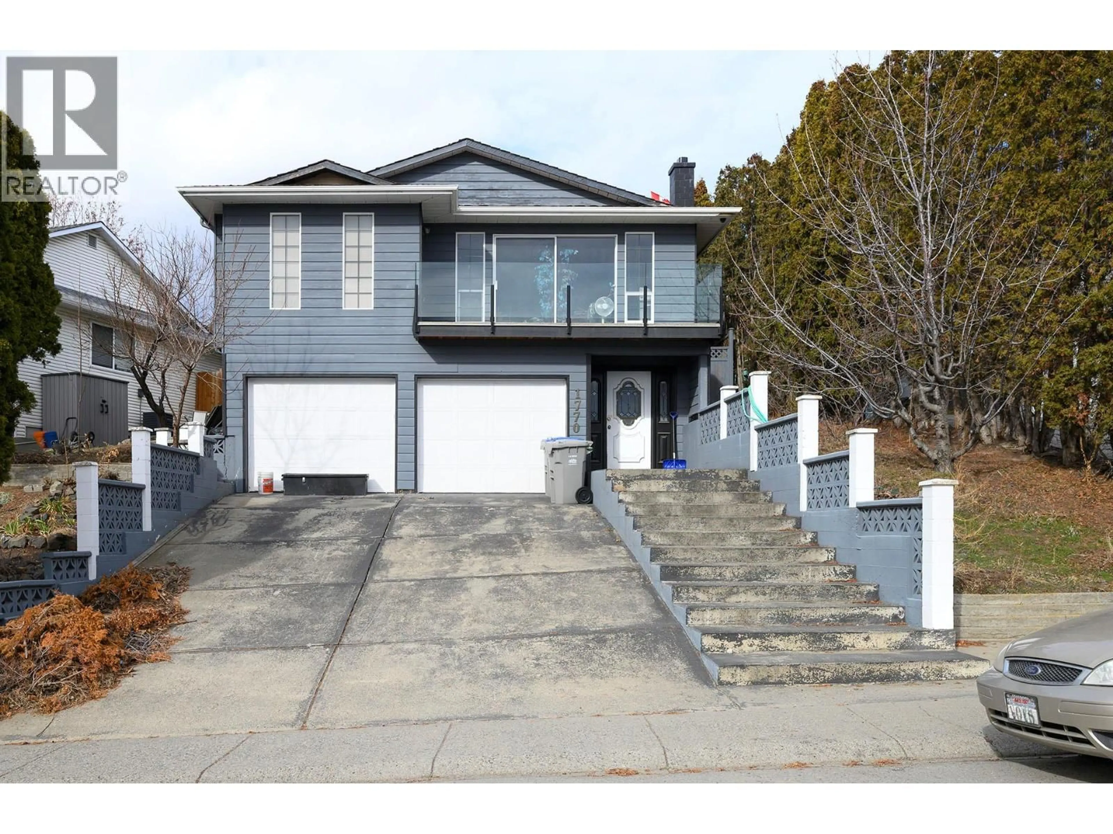 Home with vinyl exterior material, street for 1770 NORTH RIVER DRIVE, Kamloops British Columbia V2B7N7