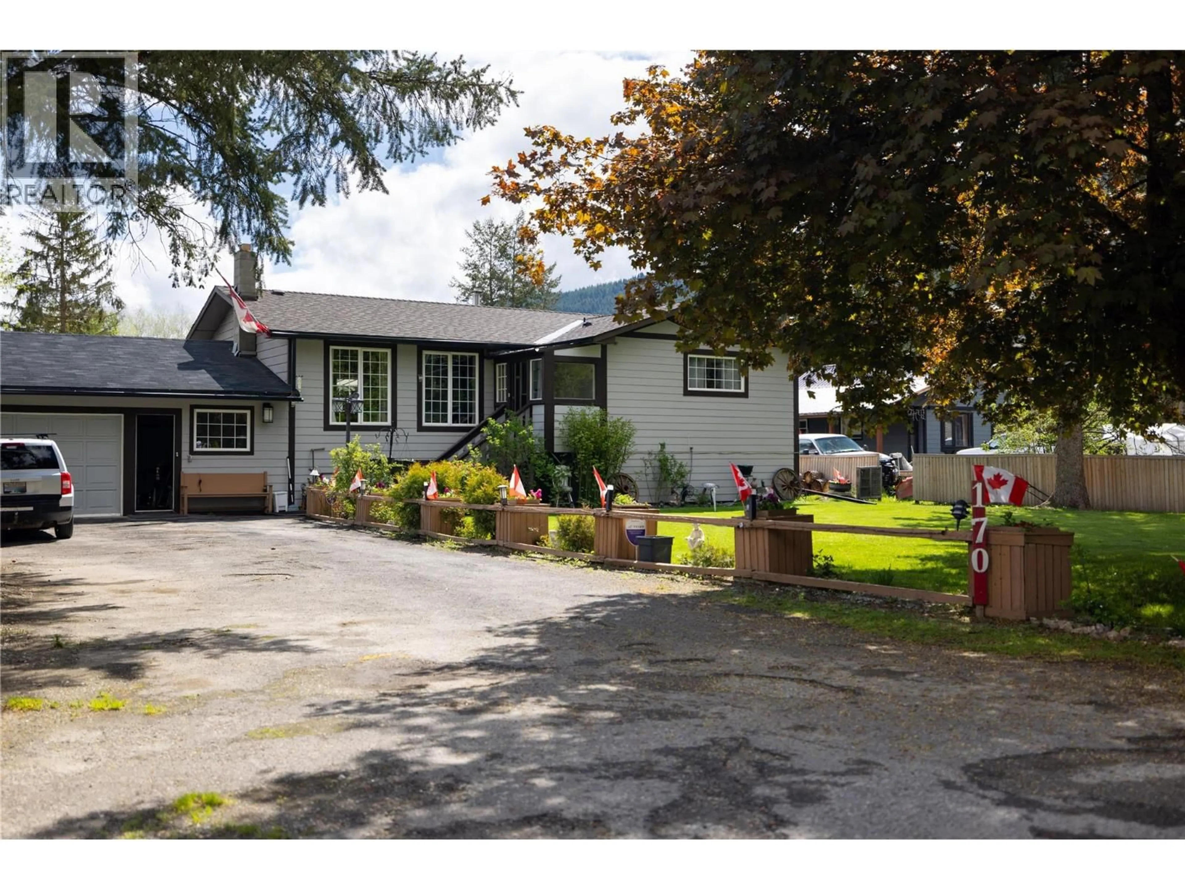 A pic from outside/outdoor area/front of a property/back of a property/a pic from drone, street for 170 WHITEVALE ROAD, Lumby British Columbia V0E2G7