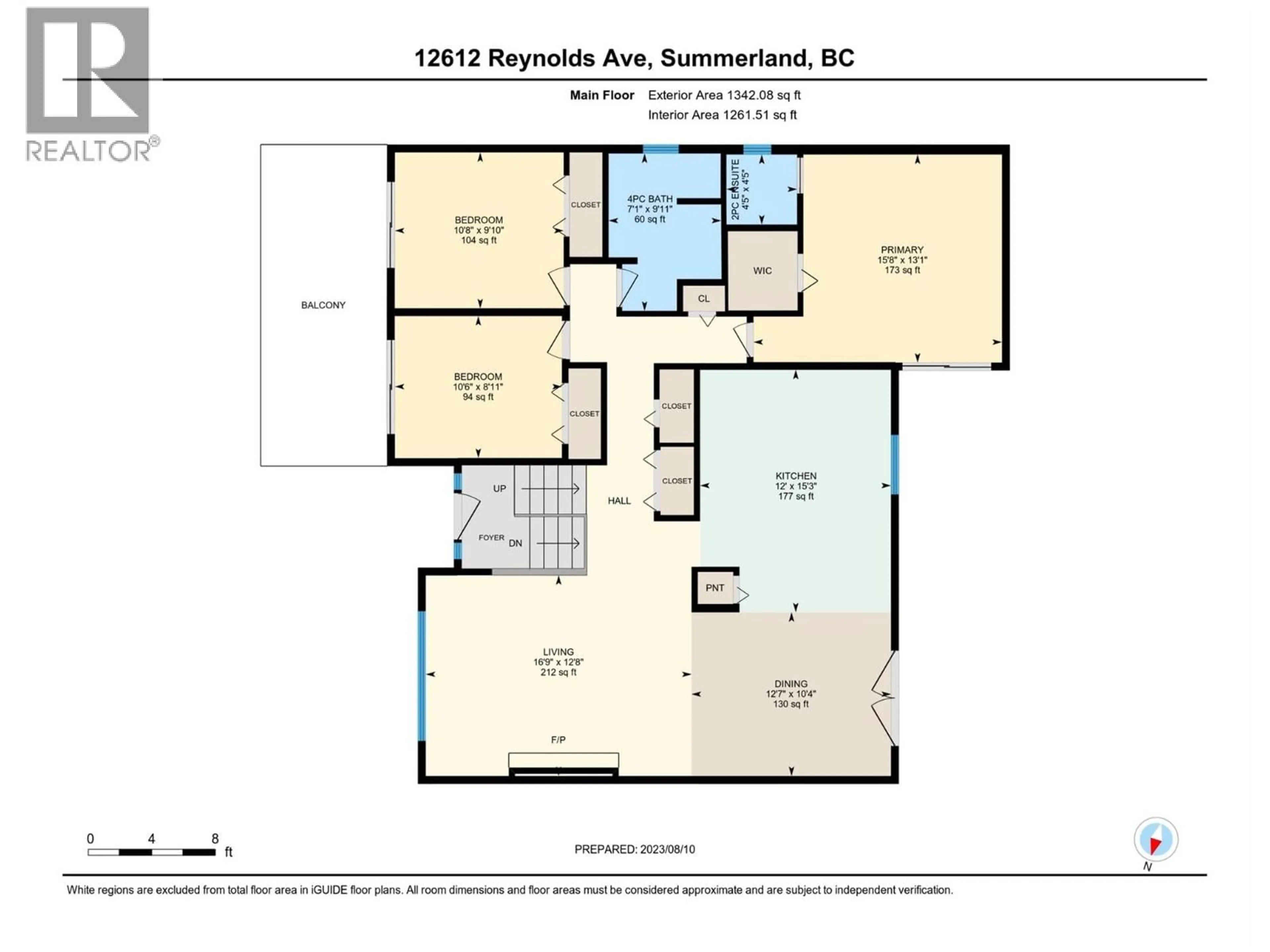 Floor plan for 12612 REYNOLDS AVENUE, Summerland British Columbia V0H1Z8