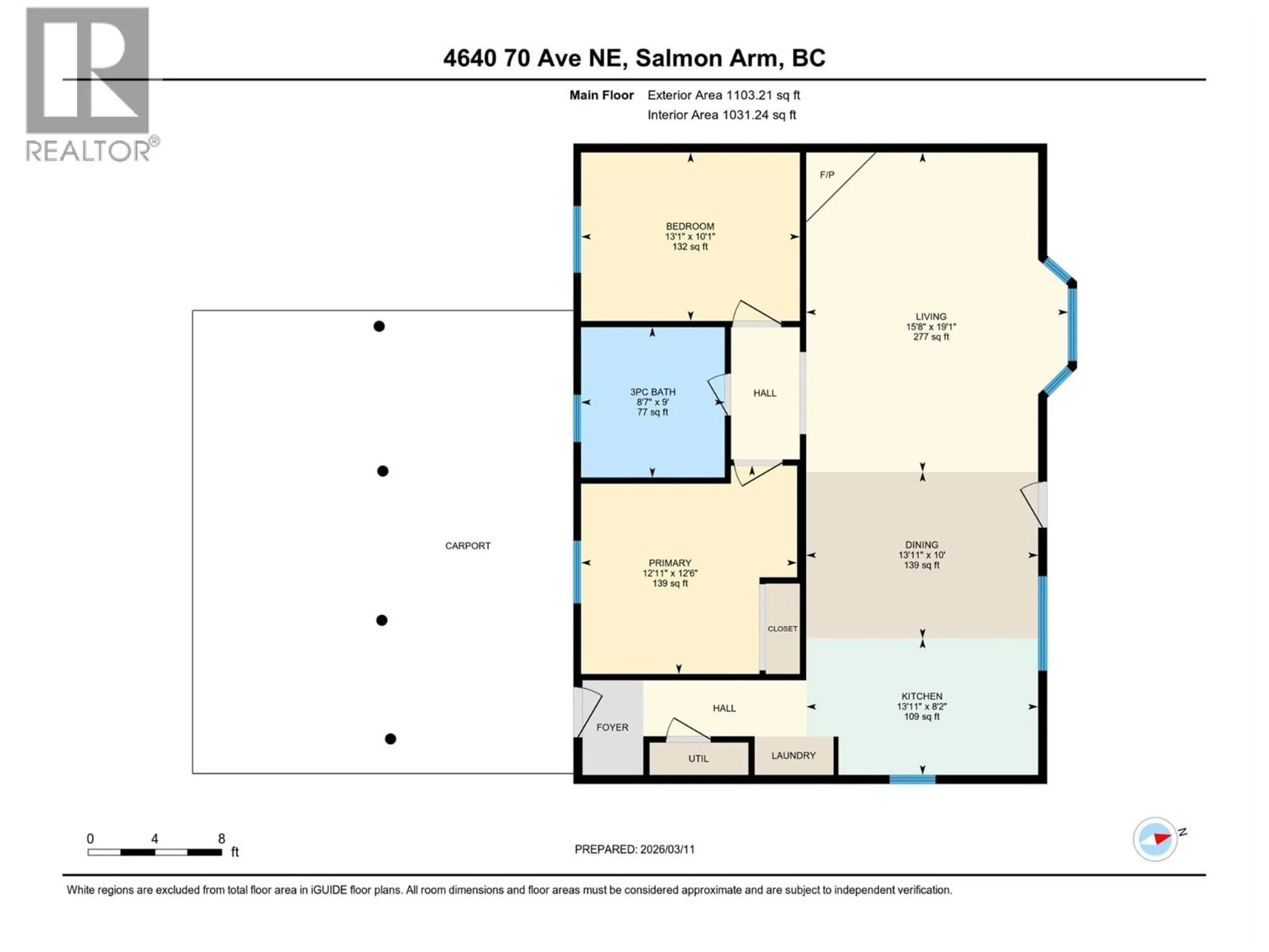 Floor plan for 4640 70 AVENUE NORTHEAST, Salmon Arm British Columbia V0E1K0