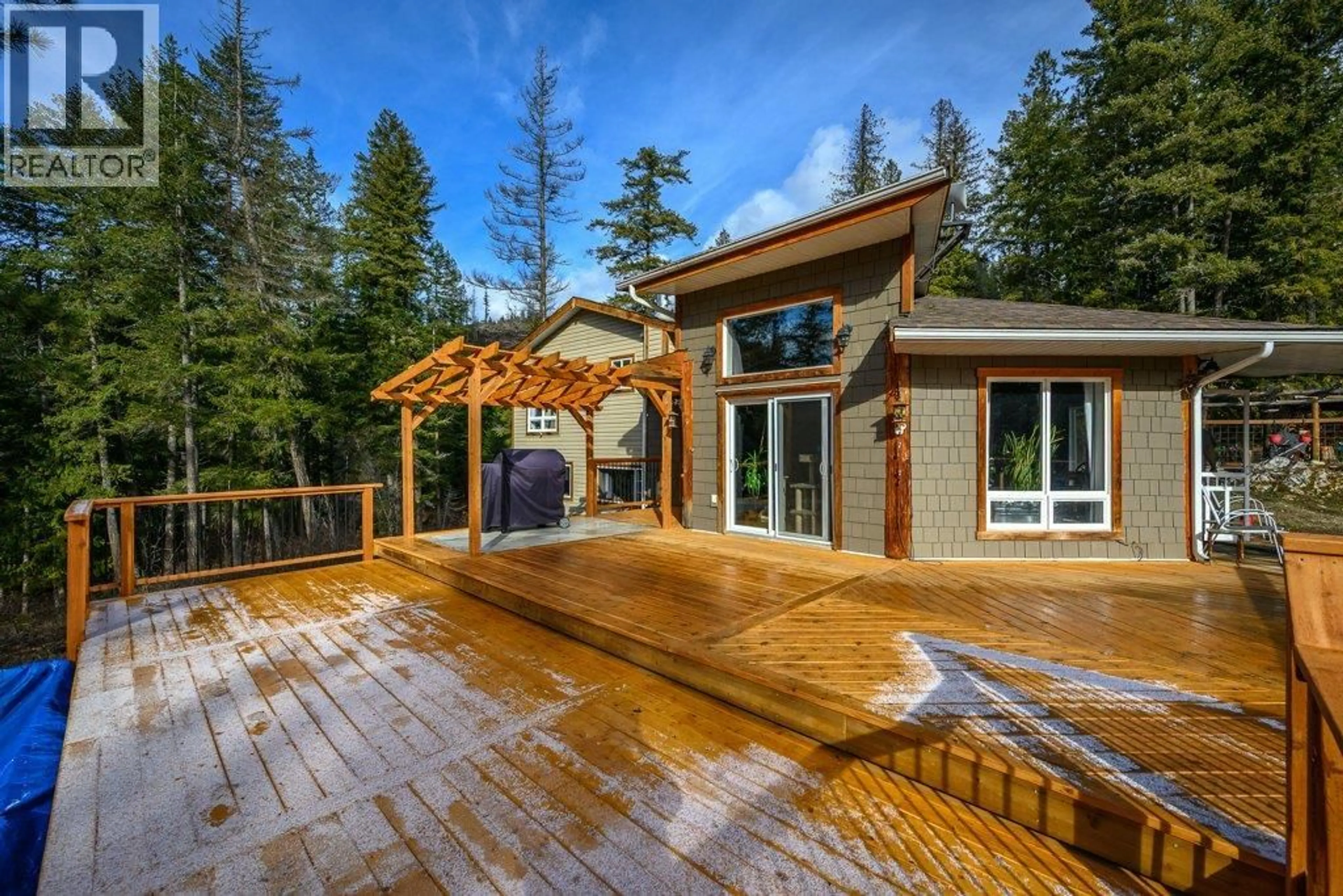 Patio, forest/trees view for 1665 ENDERBY MABEL LAKE ROAD, Enderby British Columbia V0E1V5