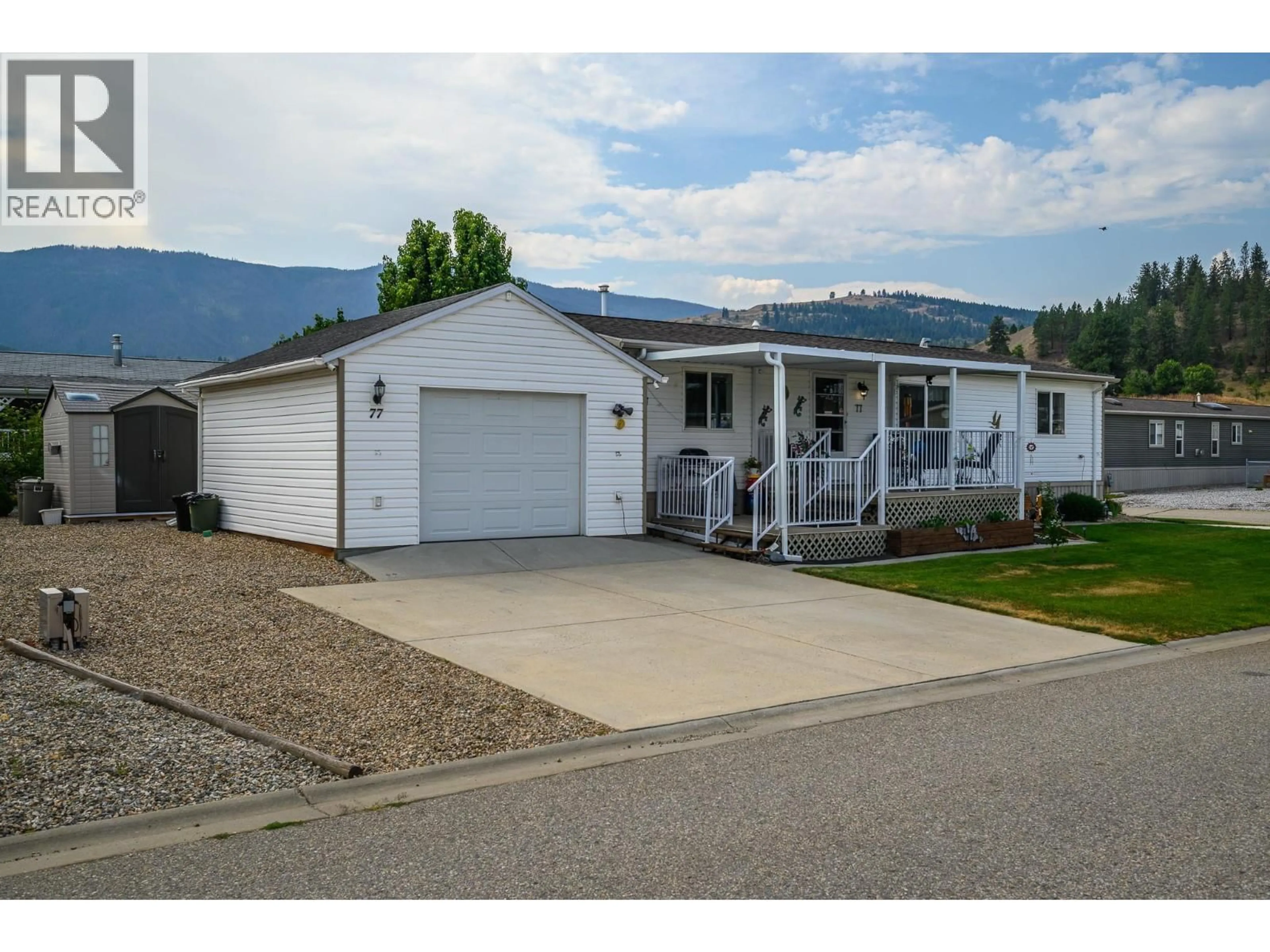 Home with vinyl exterior material, mountain view for 77 - 12560 WESTSIDE ROAD, Vernon British Columbia V1H1S9