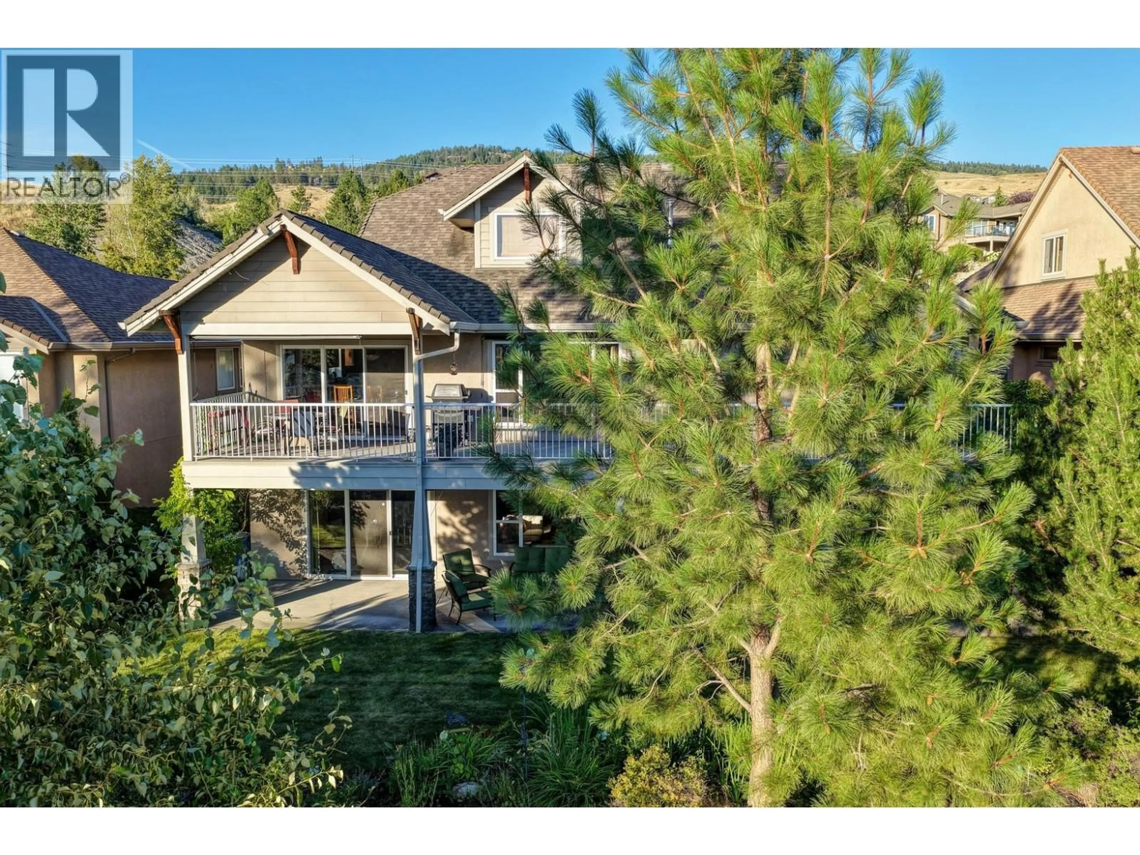A pic from outside/outdoor area/front of a property/back of a property/a pic from drone, water/lake/river/ocean view for 5147 SILVERADO PLACE, Kelowna British Columbia V1X7X8