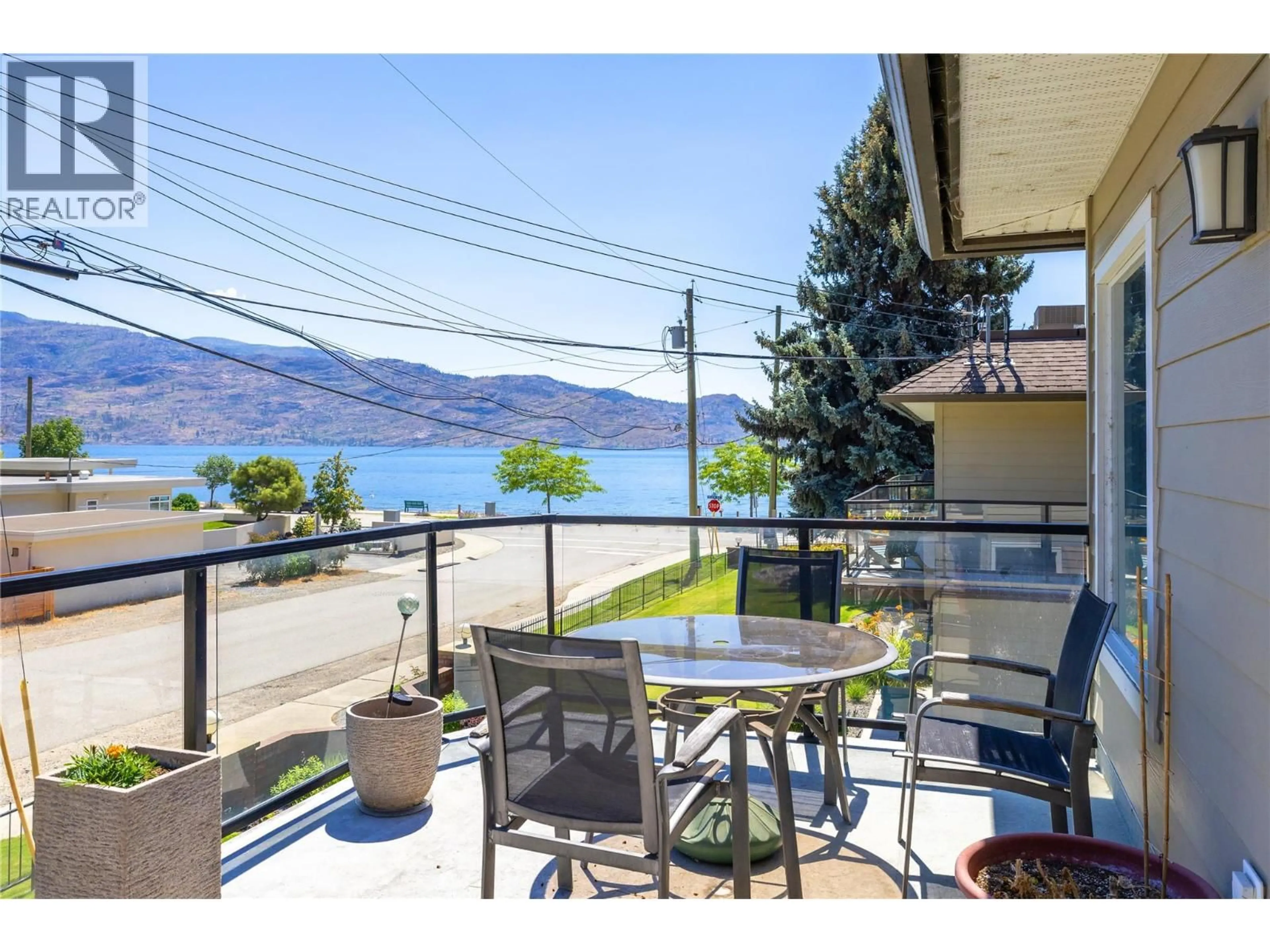 Patio, water/lake/river/ocean view for 209 - 4340B BEACH AVENUE, Peachland British Columbia V0H1X6