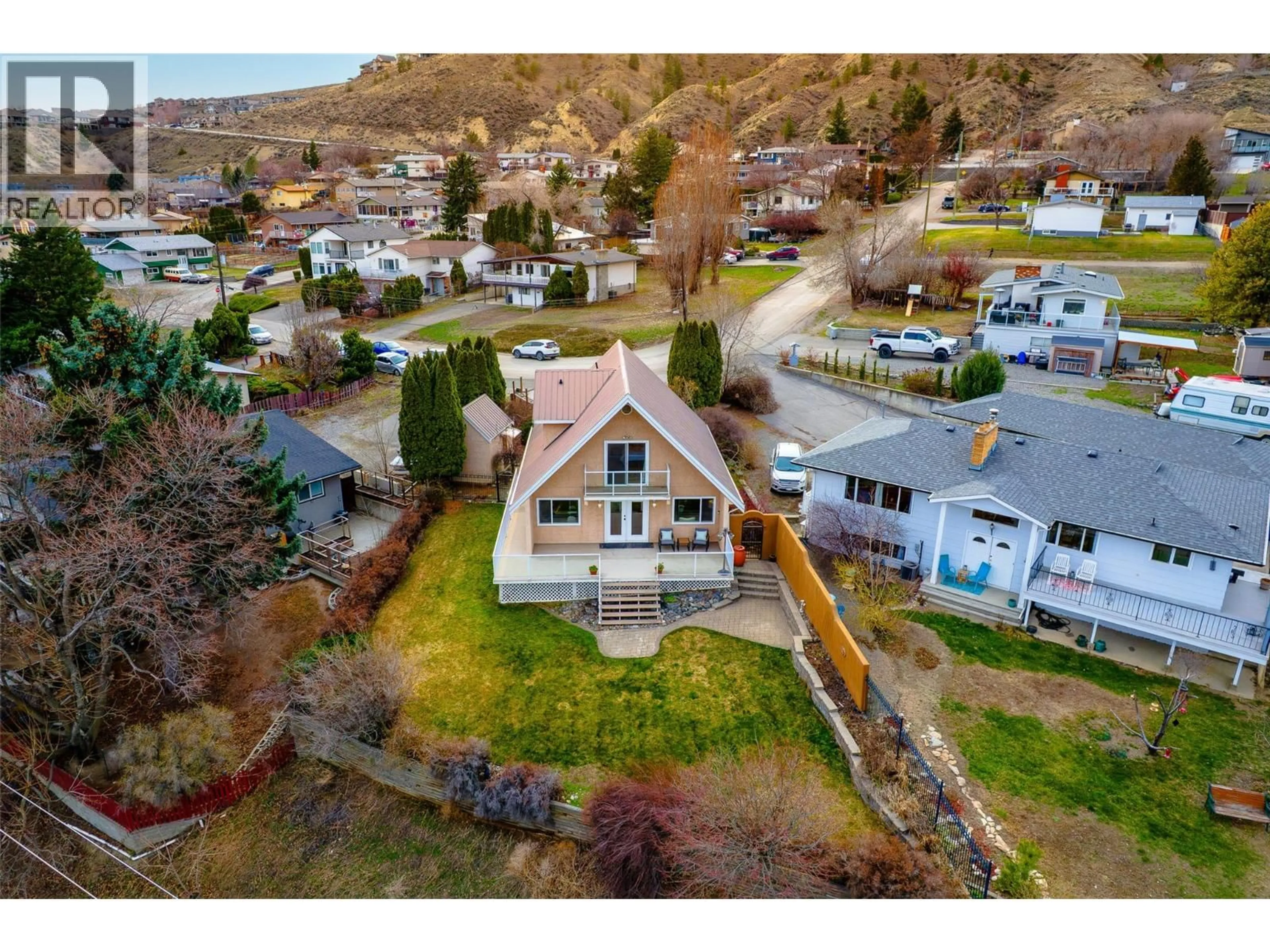A pic from outside/outdoor area/front of a property/back of a property/a pic from drone, mountain view for 816 ALPINE TERRACE, Kamloops British Columbia V2B6E6