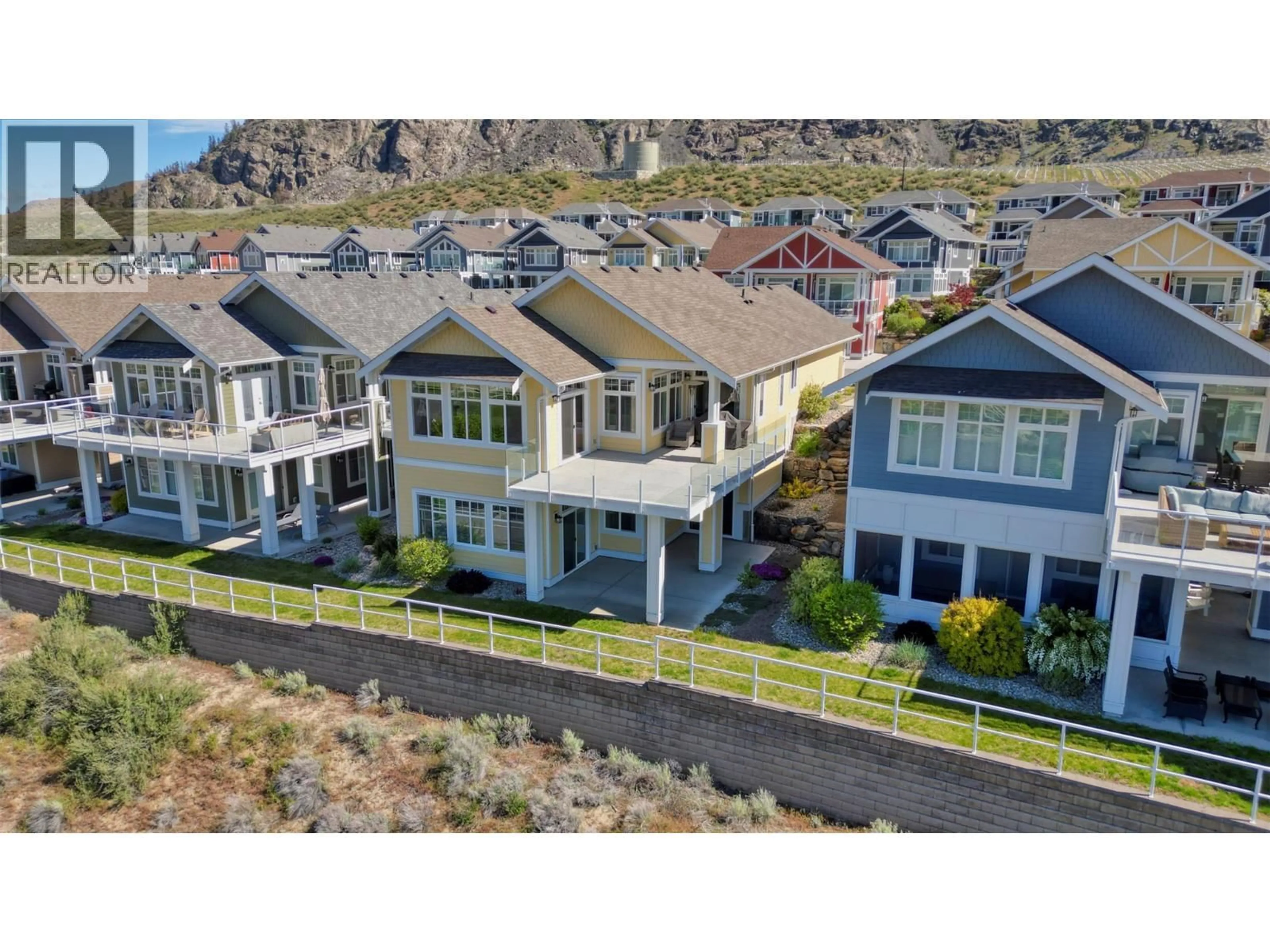 A pic from outside/outdoor area/front of a property/back of a property/a pic from drone, mountain view for 182 - 2450 RADIO TOWER ROAD, Oliver British Columbia V0H1T1