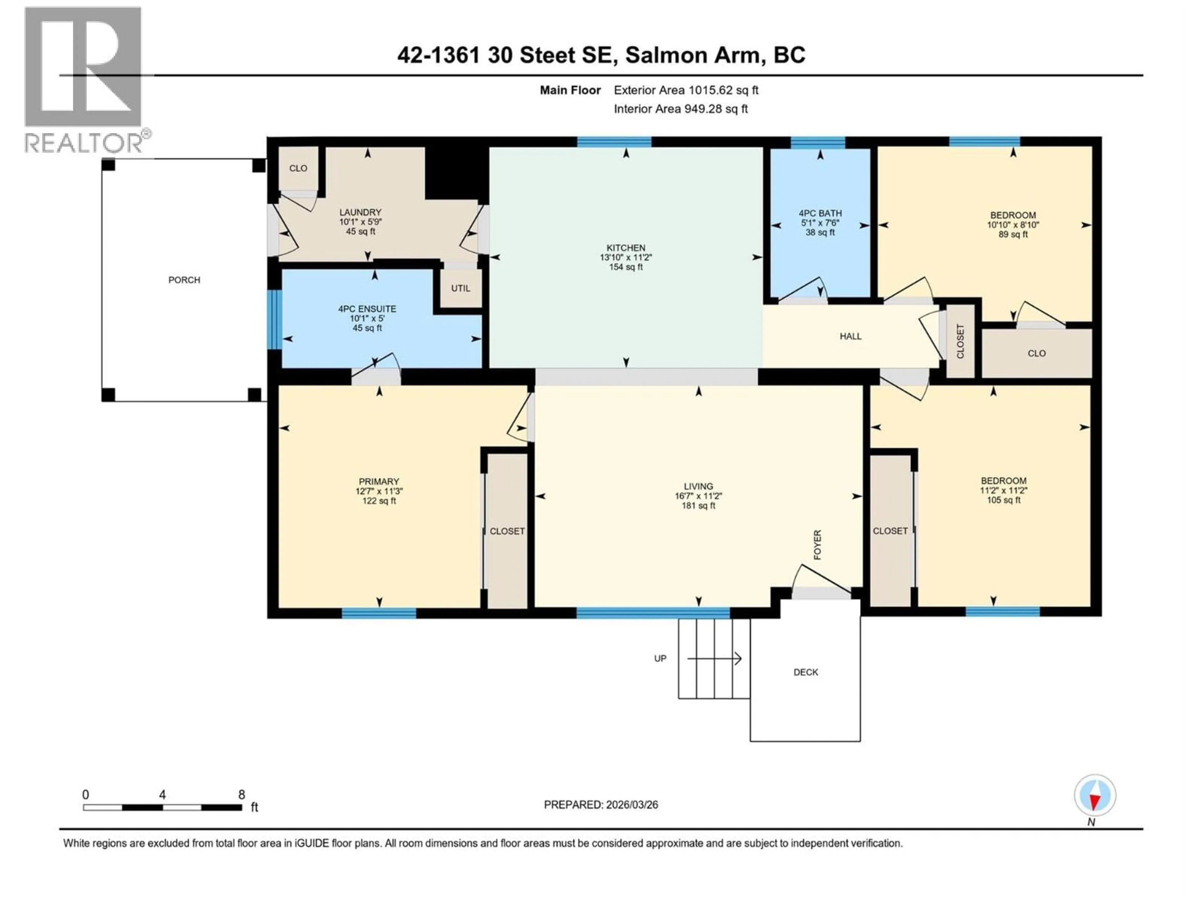 Floor plan for 42 - 1361 30 STREET SOUTHEAST, Salmon Arm British Columbia V1E2N4