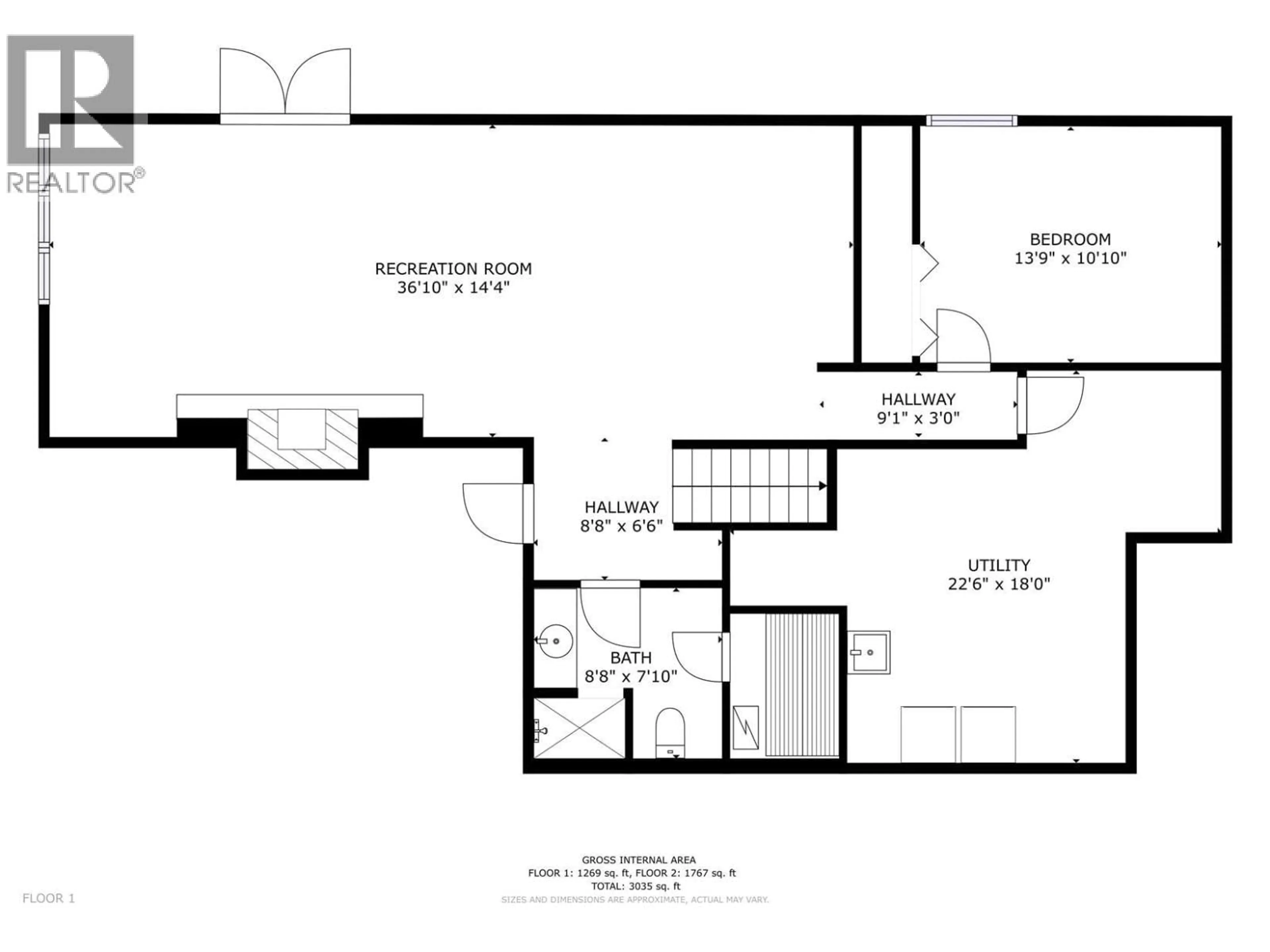 Floor plan for 2931 THACKER DRIVE, West Kelowna British Columbia V1Z1X1