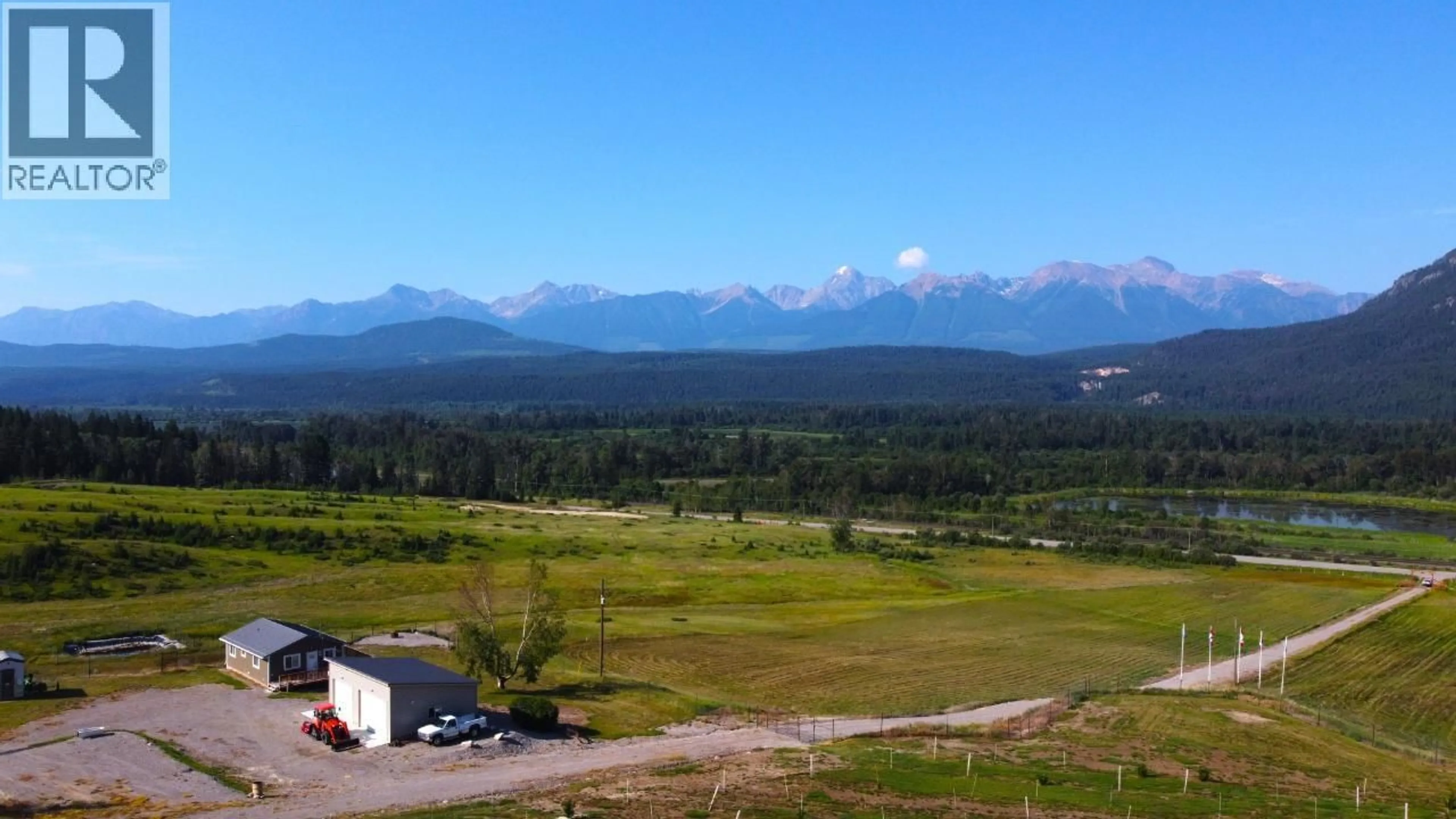 A pic from outside/outdoor area/front of a property/back of a property/a pic from drone, mountain view for 726 95 HIGHWAY, Spillimacheen British Columbia V0A1M0