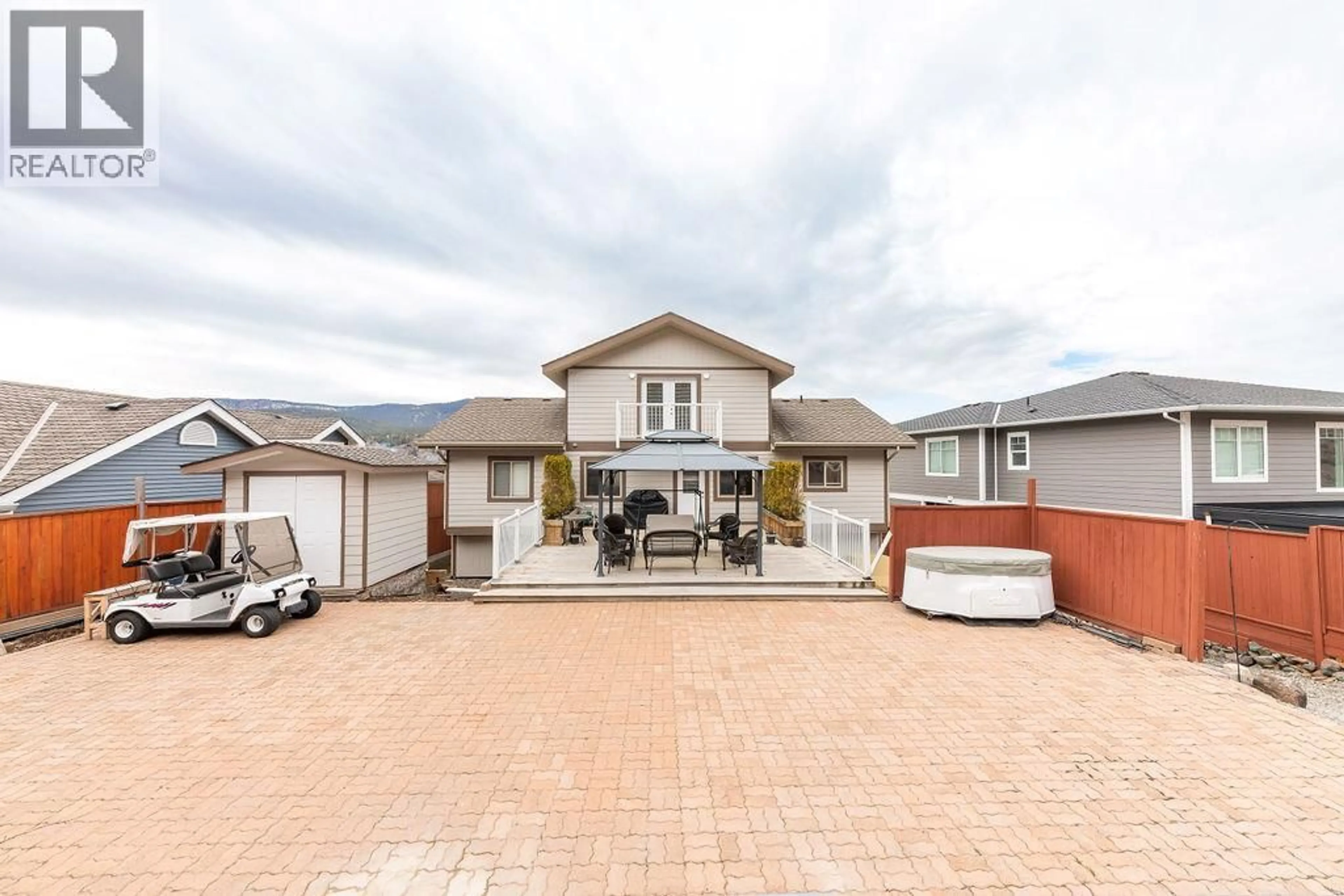 A pic from outside/outdoor area/front of a property/back of a property/a pic from drone, street for 3601 NAVATANEE DRIVE, Kamloops British Columbia V2H1S1