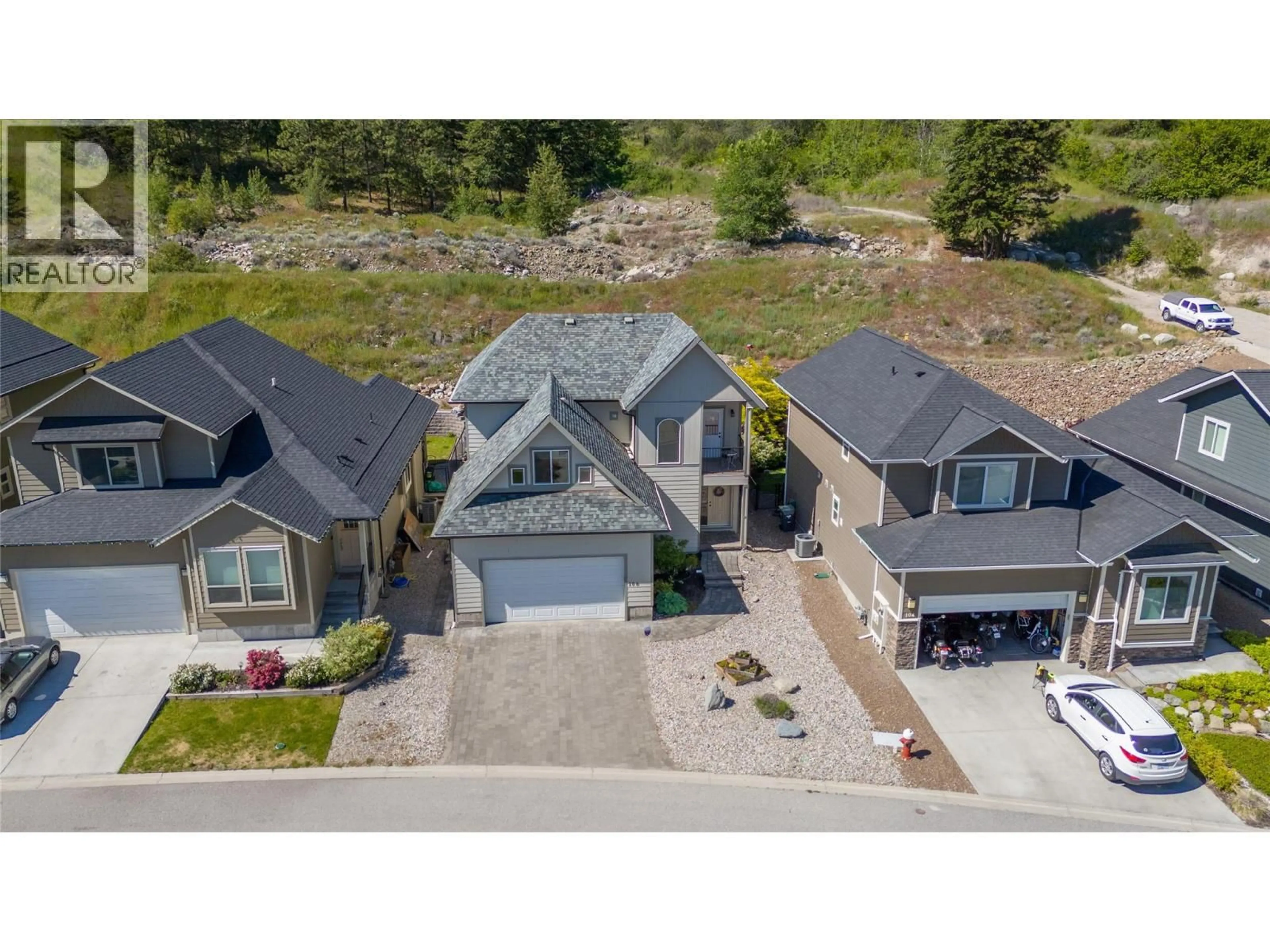 A pic from outside/outdoor area/front of a property/back of a property/a pic from drone, unknown for 106 - 14395 HERRON ROAD, Summerland British Columbia V0H1Z3