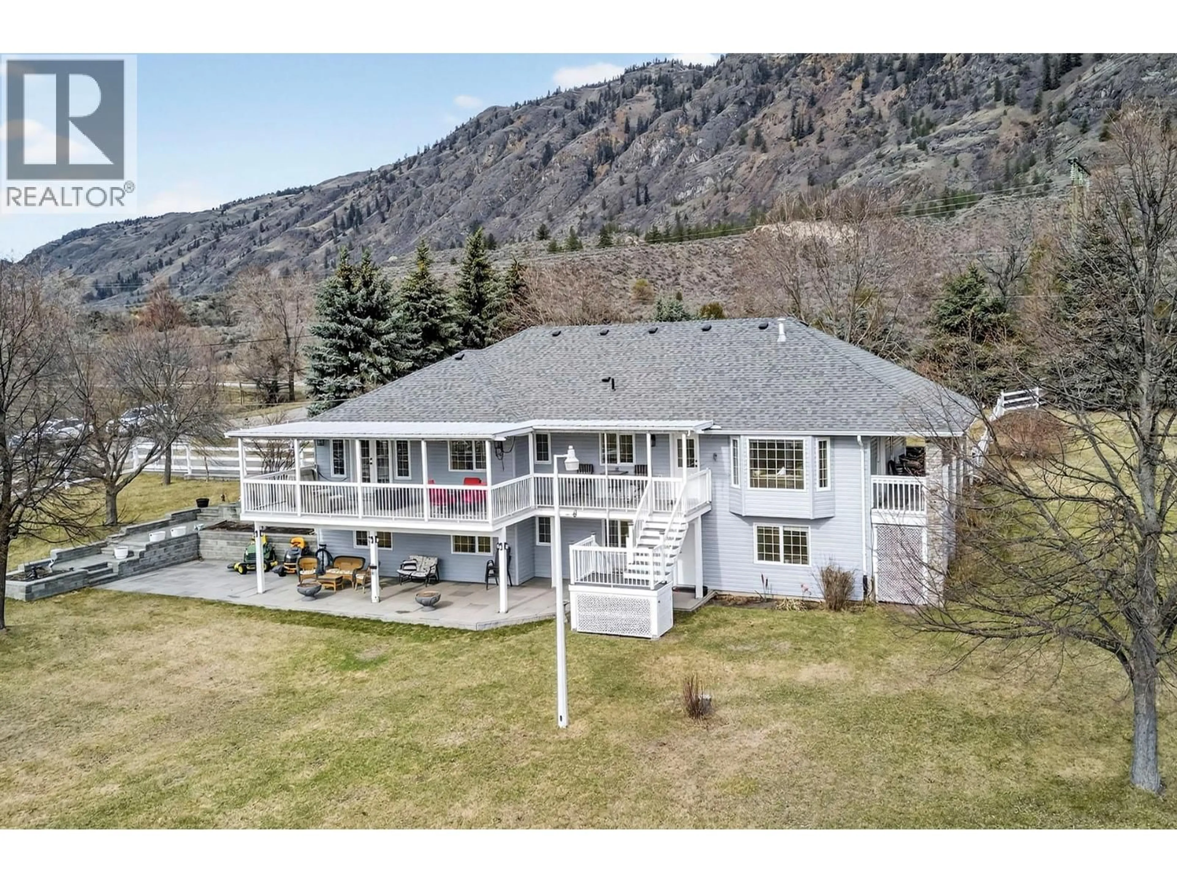 A pic from outside/outdoor area/front of a property/back of a property/a pic from drone, mountain view for 432 PINTAIL ROAD, Kamloops British Columbia V2H1S5