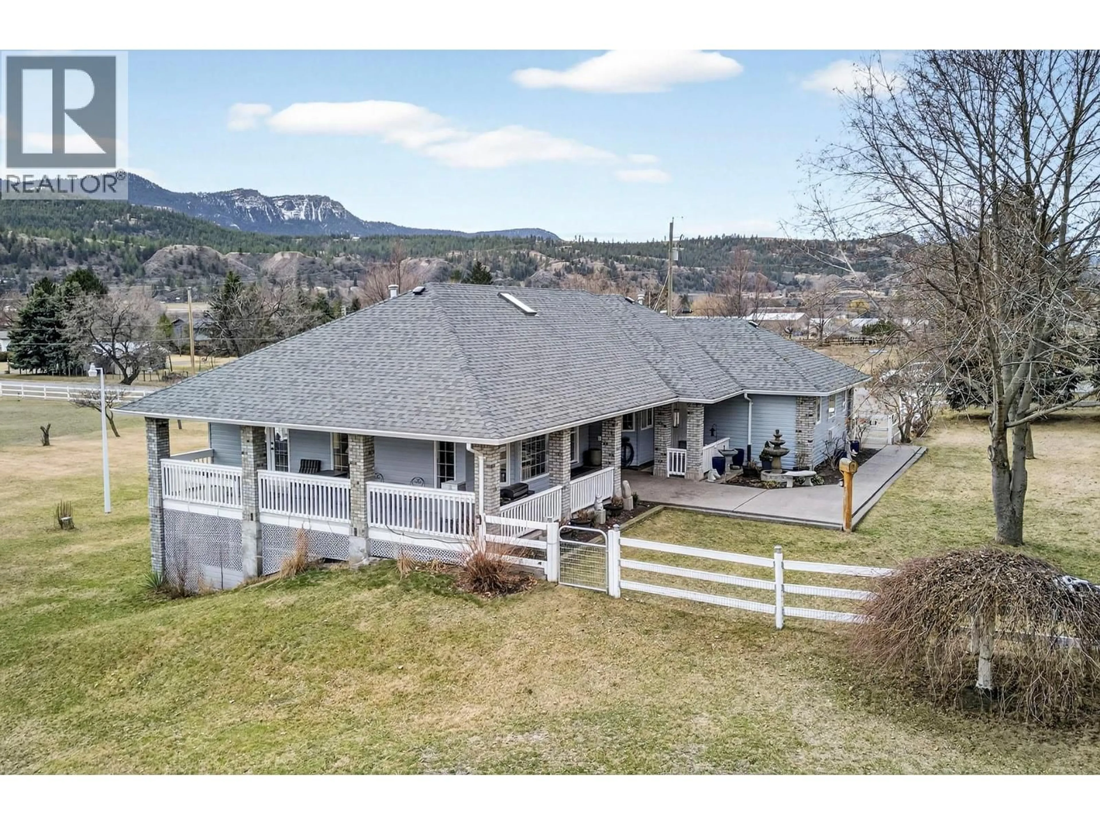 A pic from outside/outdoor area/front of a property/back of a property/a pic from drone, mountain view for 432 PINTAIL ROAD, Kamloops British Columbia V2H1S5