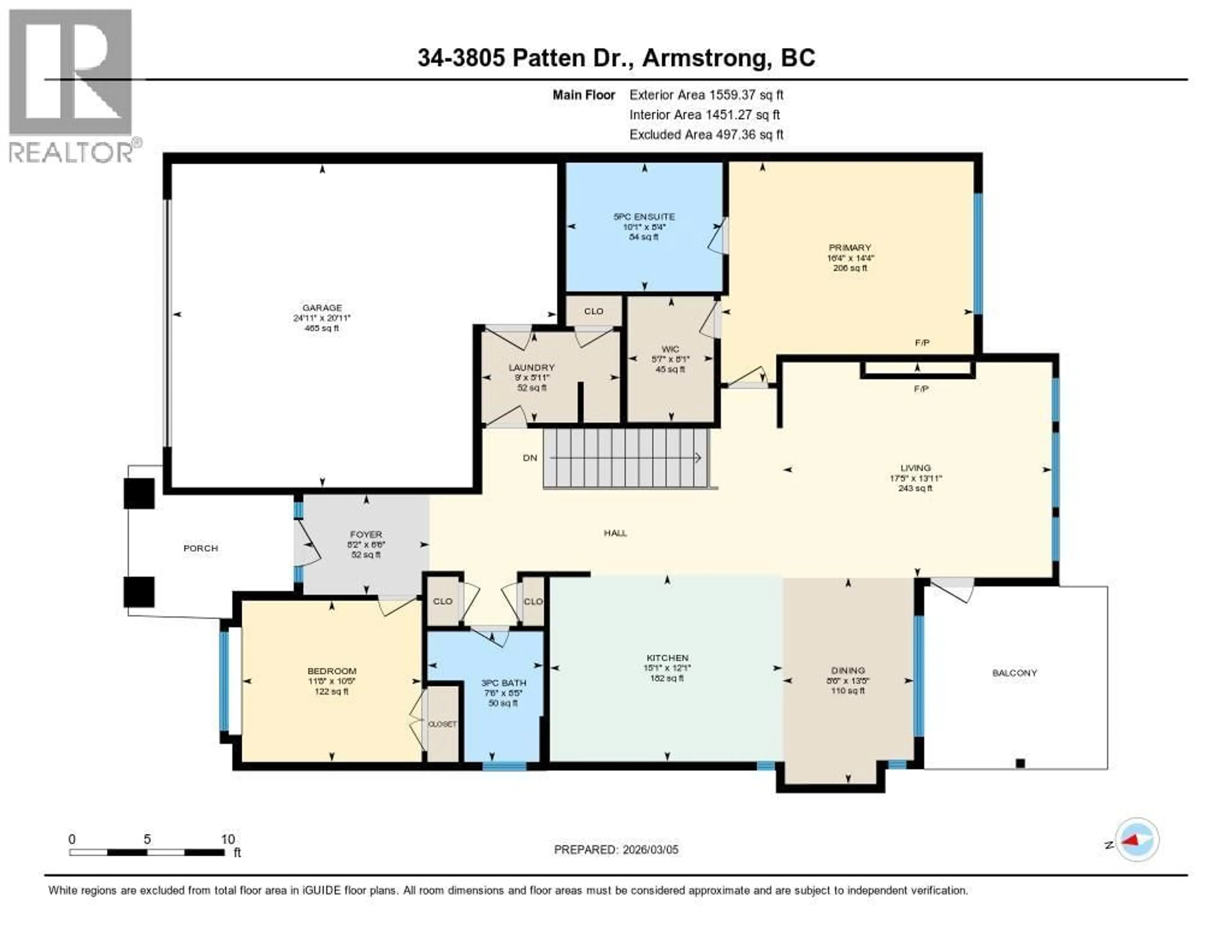 Floor plan for 34 - 3805 PATTEN DRIVE, Armstrong British Columbia V0E1B2
