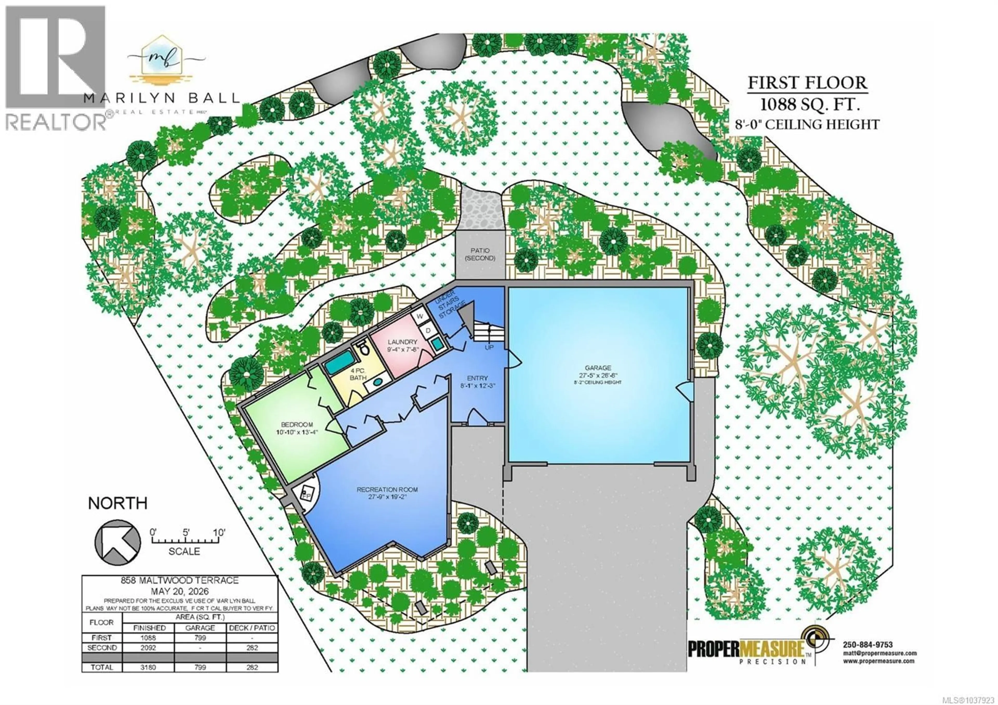 Floor plan for 858 MALTWOOD TERRACE, Saanich British Columbia V8X5C7