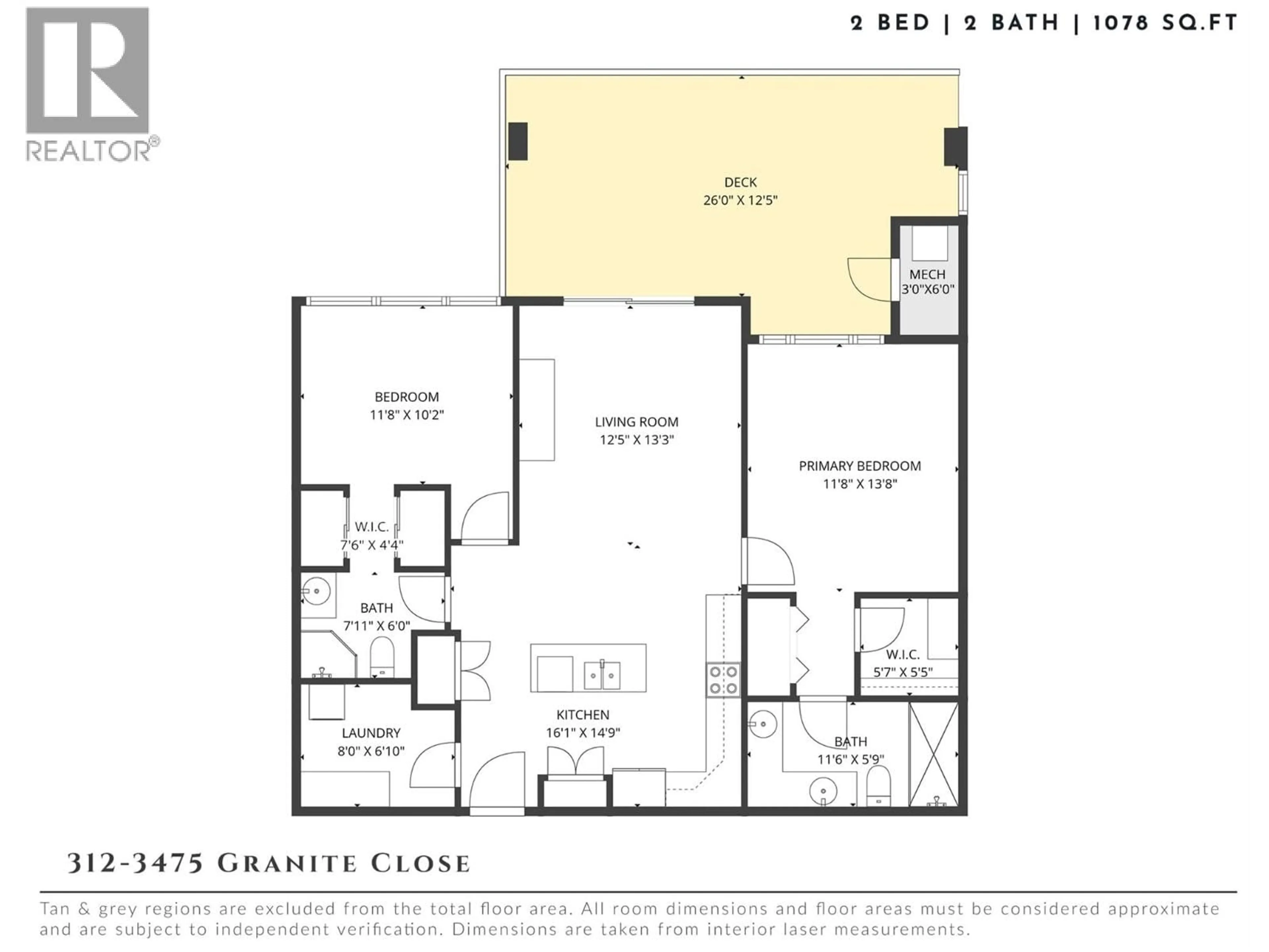Floor plan for 312 - 3475 GRANITE CLOSE, Kelowna British Columbia V1V0B9