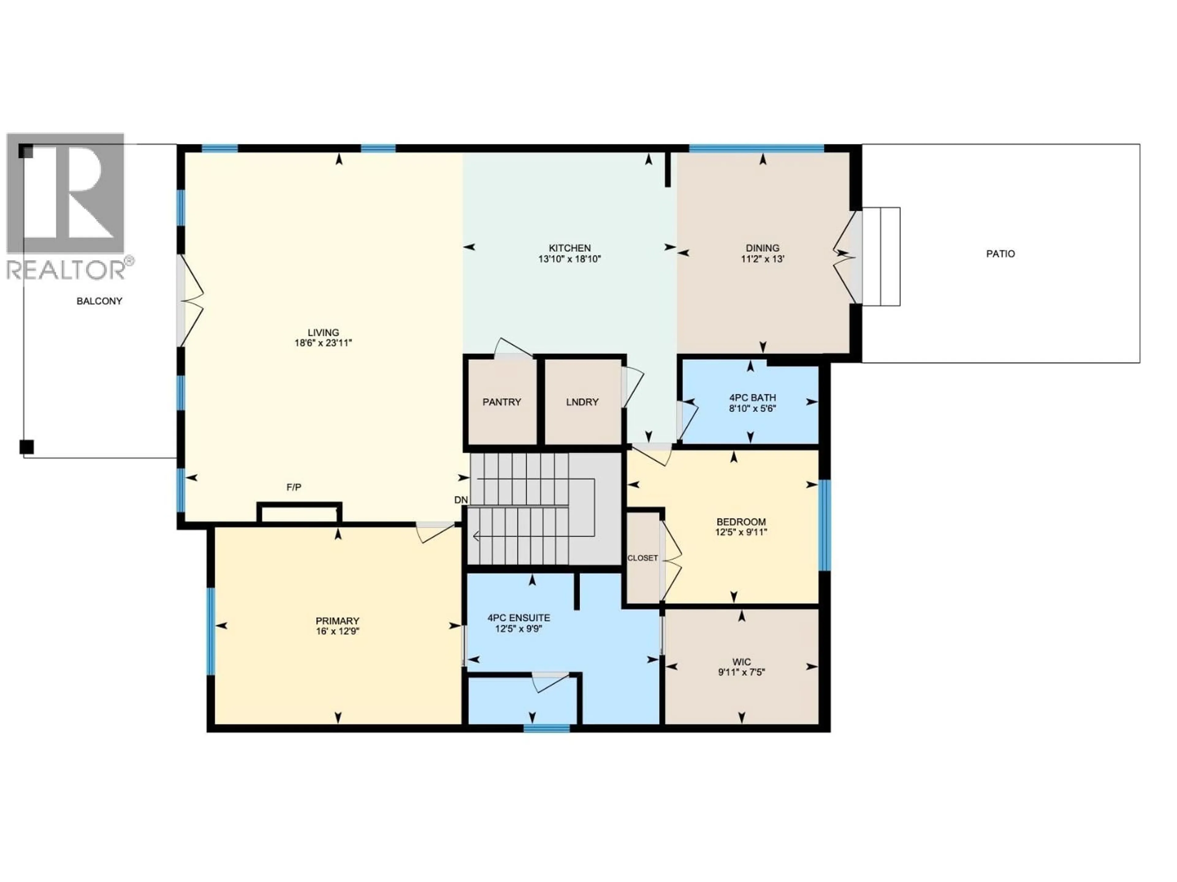 Floor plan for 125 - 7760 OKANAGAN LANDING ROAD, Vernon British Columbia V1H1Z4